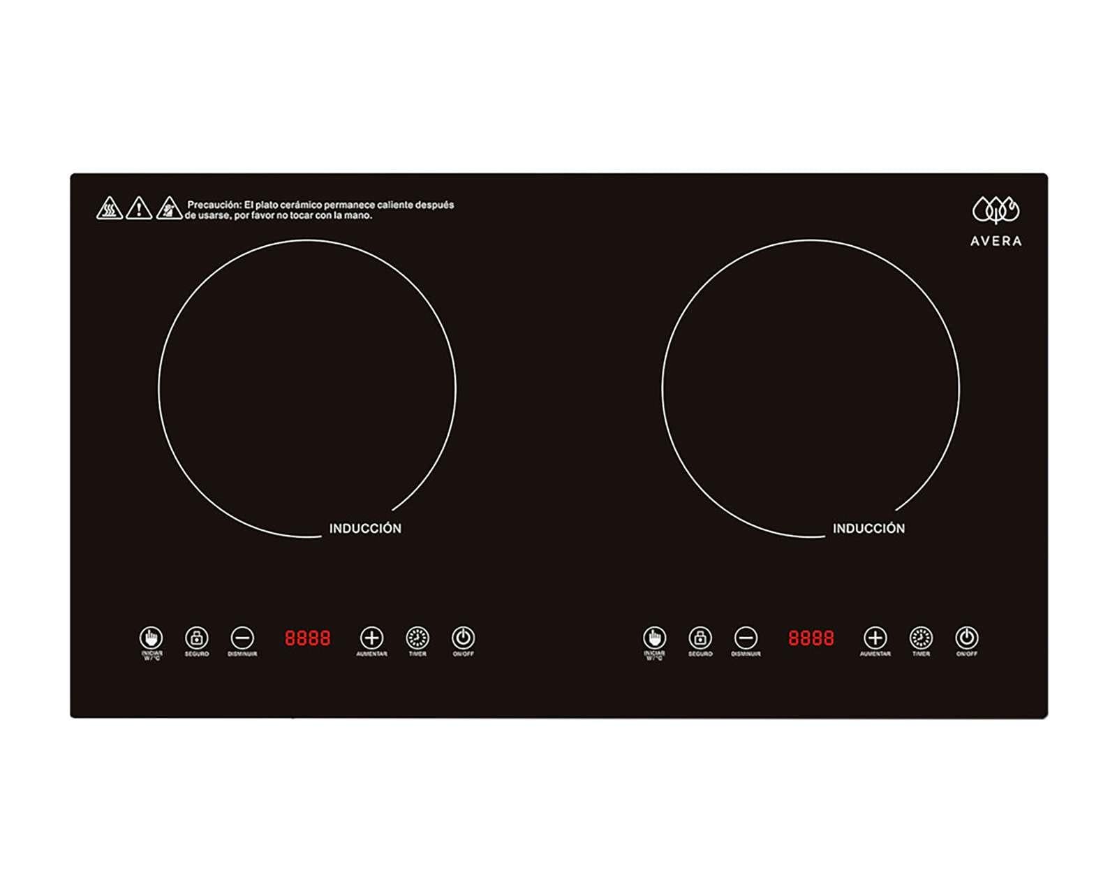 Parrilla Empotrable Avera de Inducción PIV2 Negro
