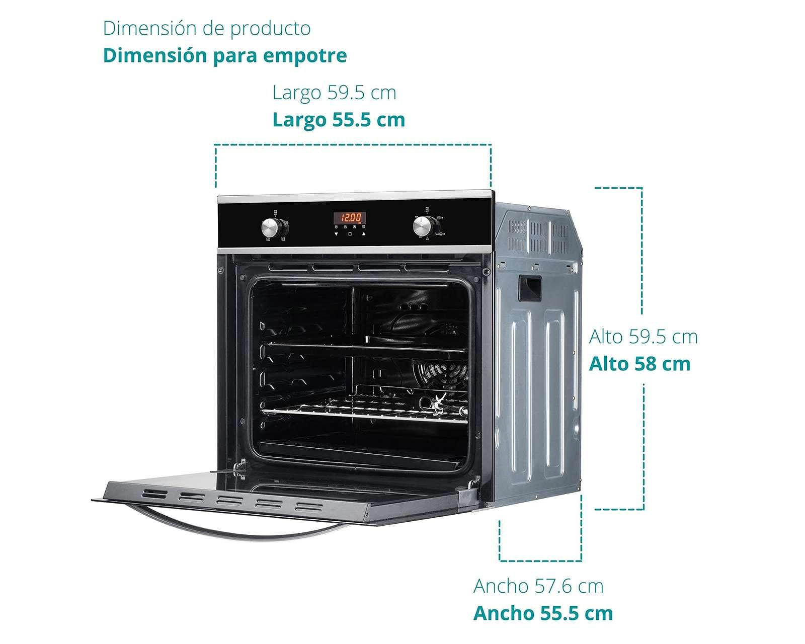 Foto 6 | Foto 6 | Horno de Empotre Avera de Gas HE01LP Negro