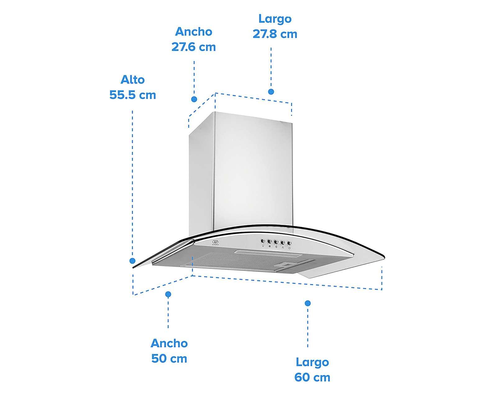 Foto 5 | Foto 5 | Campana Avera CEV60 60 cm de Pared Acero Inoxidable
