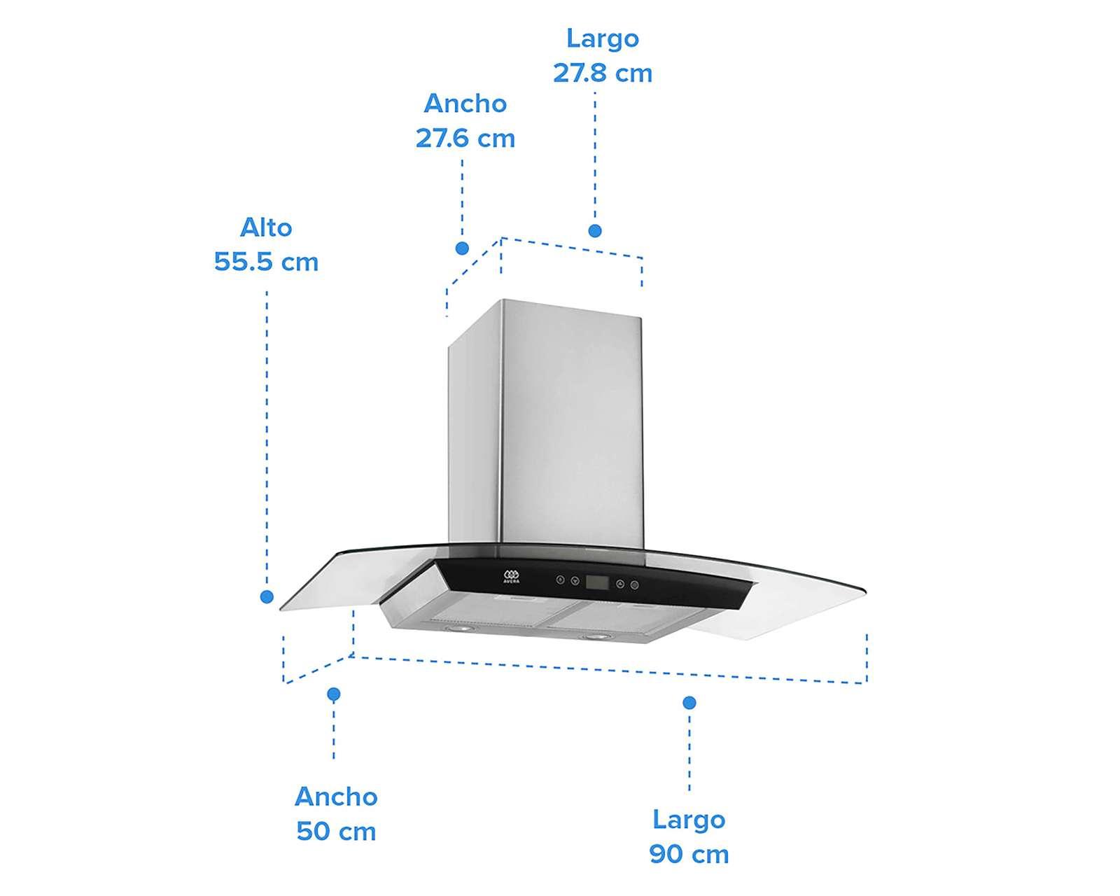Foto 4 | Foto 4 | Campana Avera de Pared 90 cm CEVD90 Acero Inoxidable