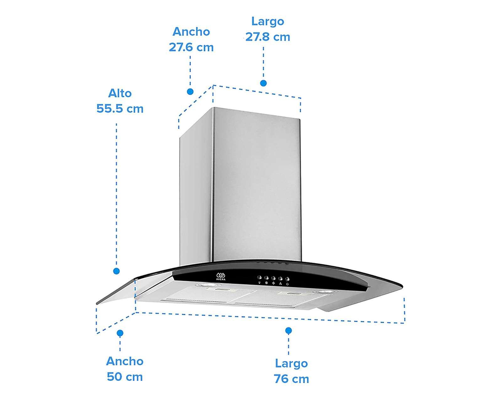 Foto 6 | Foto 6 | Campana de Pared Avera 76 cm Acero Inoxidable