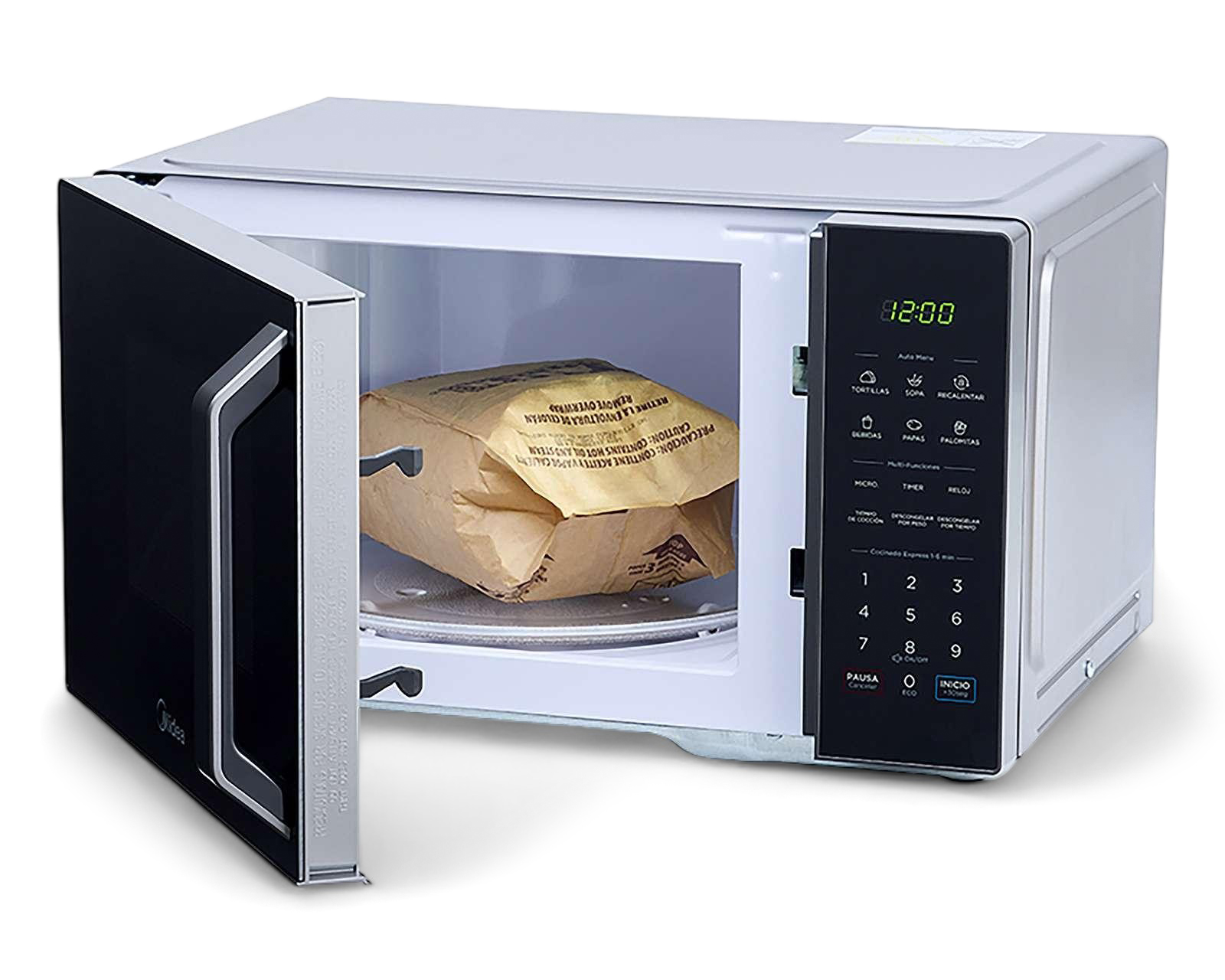 Foto 5 pulgar | Foto 4 | Horno de Microondas Midea 1.1 Pies MMDX11S2MG Silver