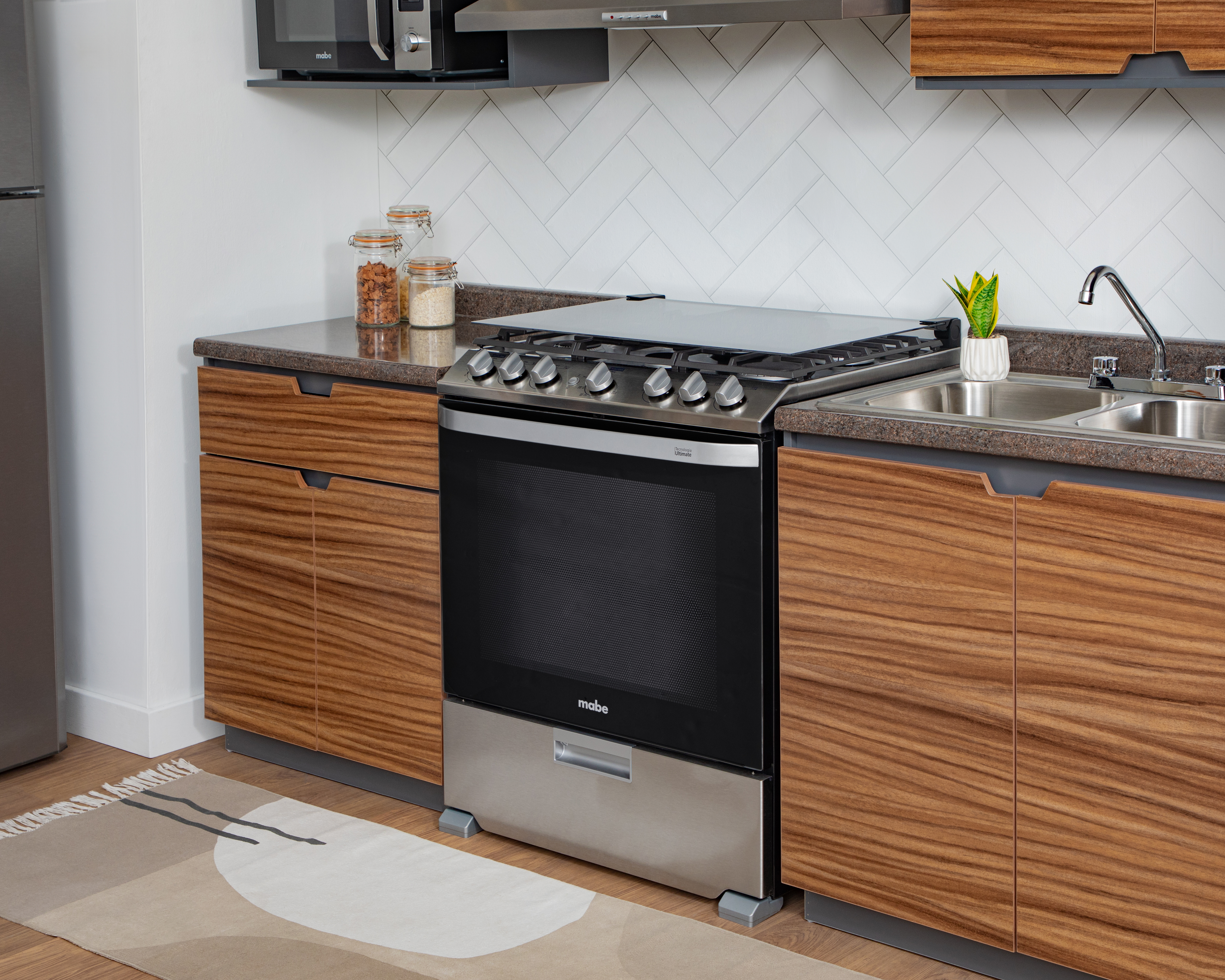 Foto 5 | Foto 6 | Estufa Mabe de Piso 30" con 6 Quemadores de Gas LP EMH7602DSS0