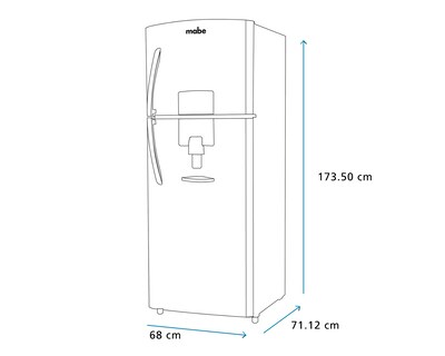 Foto 8 | Foto 9 | Refrigerador Mabe Top Mount 14 Pies Gris RME360FDMRE0