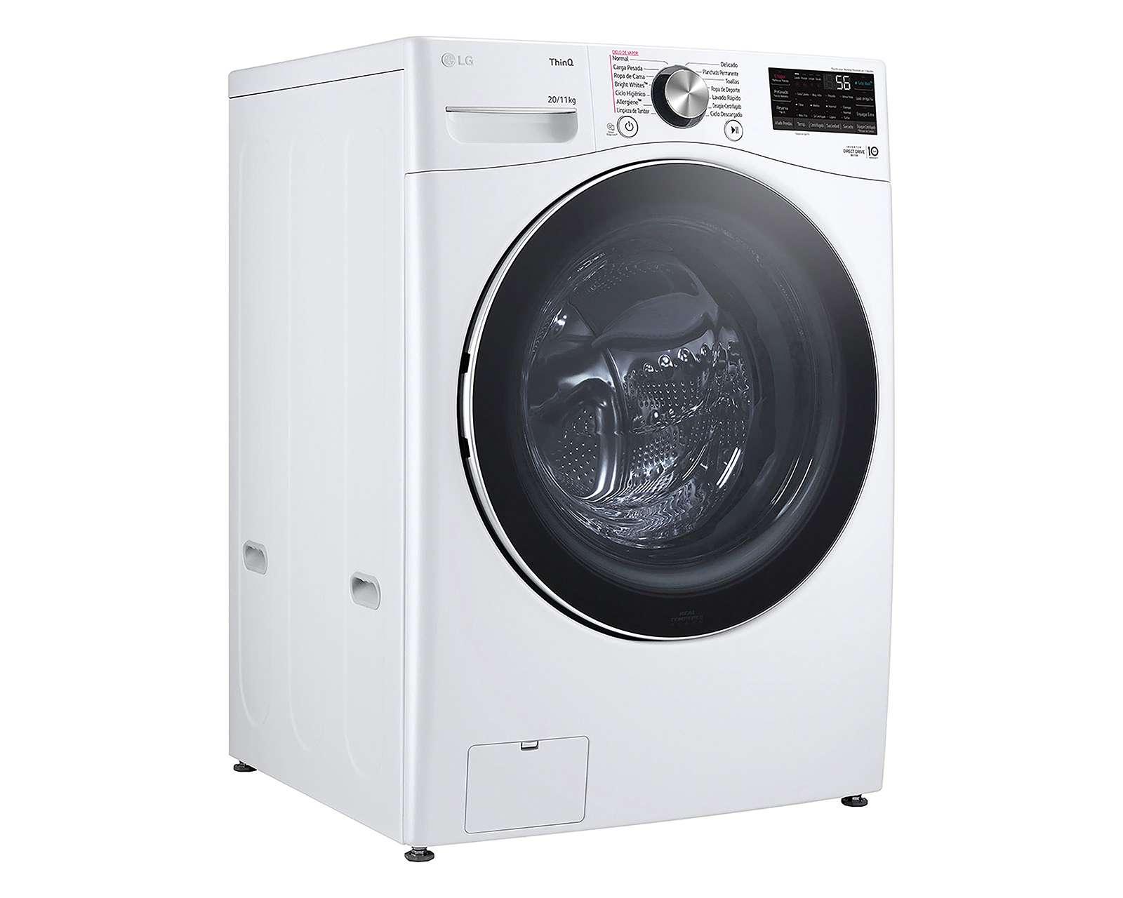 Foto 2 pulgar | Foto 1 | Lavadorasecadora LG Automática WD20WV26R 20 kg Blanca
