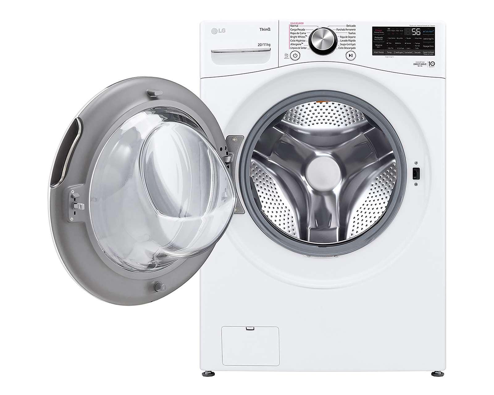 Foto 4 pulgar | Foto 3 | Lavadorasecadora LG Automática WD20WV26R 20 kg Blanca