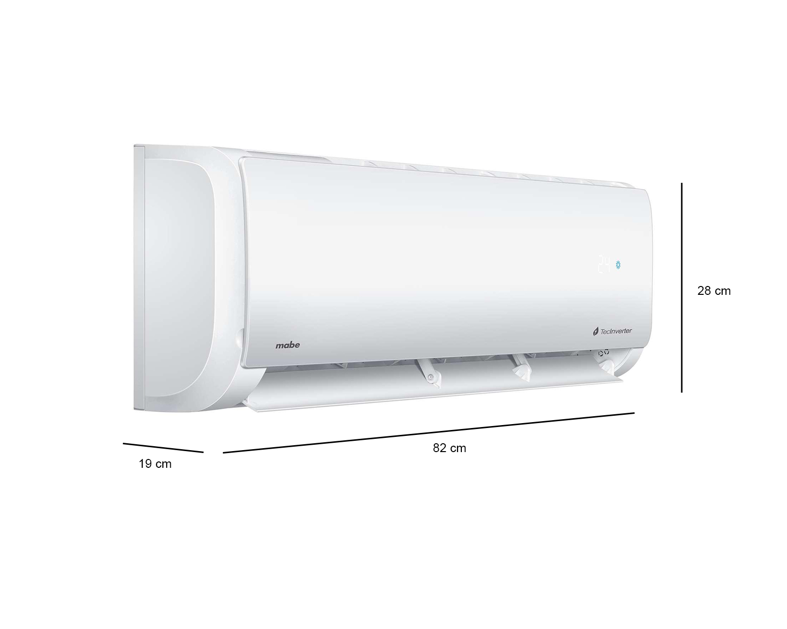 Foto 5 pulgar | Foto 4 | Minisplit Mabe Inverter 1 Tonelada 110V Frío y Calor MMI12HABWCA6MC9