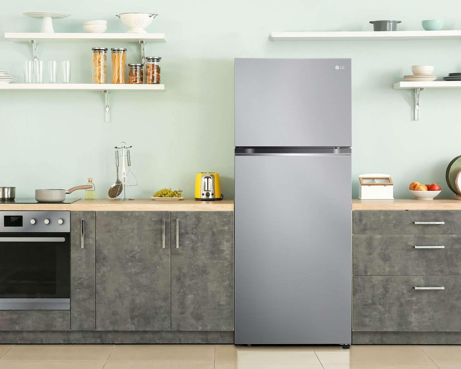 Foto 6 | Foto 7 | Refrigerador LG VT40BP Top Mount 14 Pies Platino
