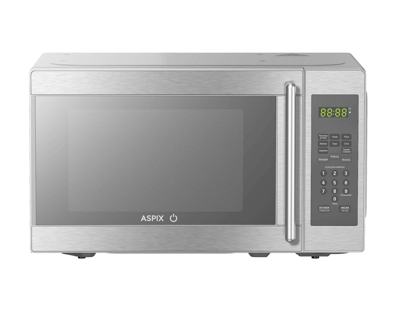 Horno de Microondas Aspix 0.7 Pies EM720C-PN Plateado
