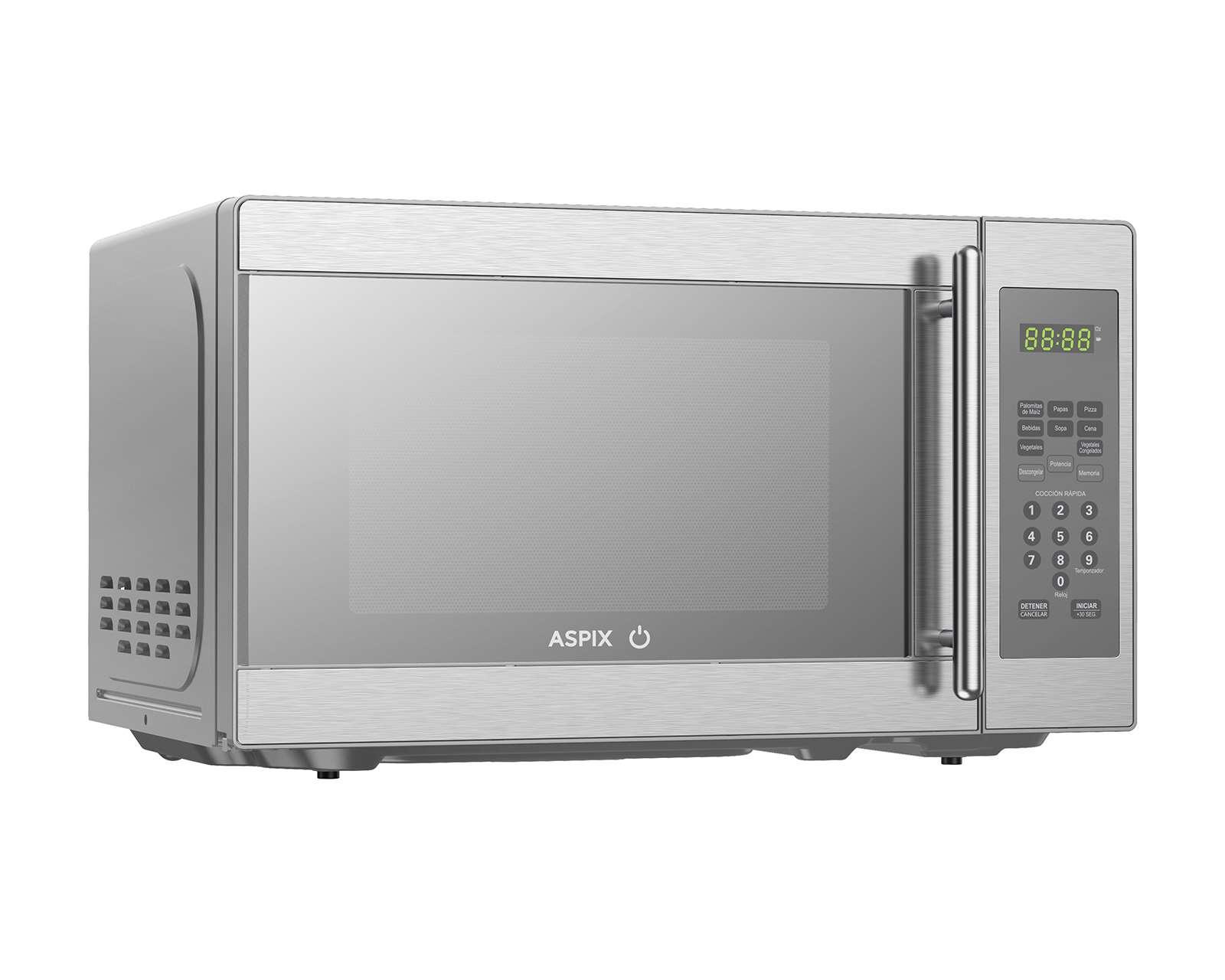 Foto 3 pulgar | Foto 2 | Horno de Microondas Aspix 0.7 Pies EM720C-PN Plateado