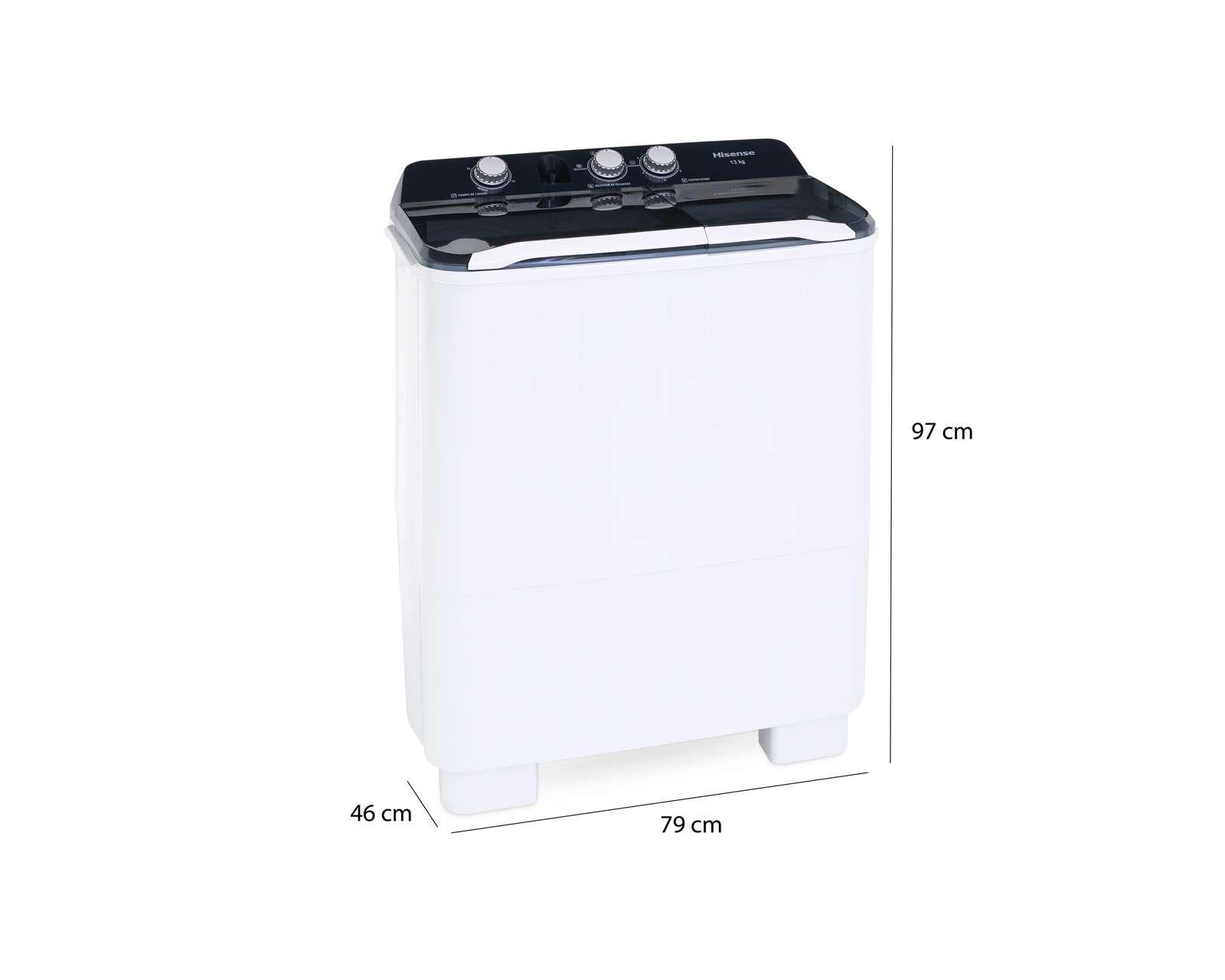 Foto 6 | Foto 6 | Lavadora Hisense Doble Tina WSA1301P 13 kg Blanca