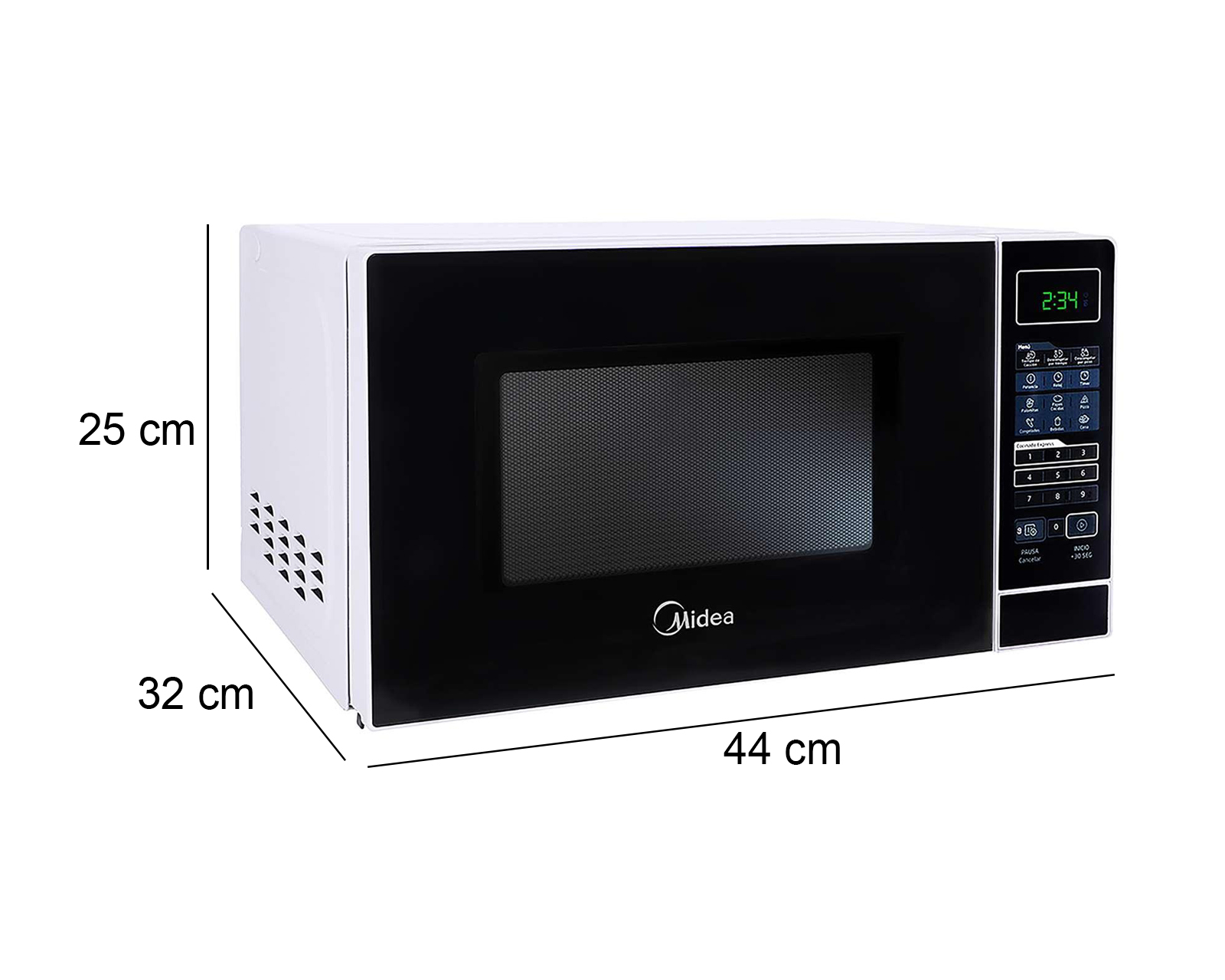 Foto 8 pulgar | Foto 7 | Microondas Midea 0.7 Pies MMDR07S2BW Negro