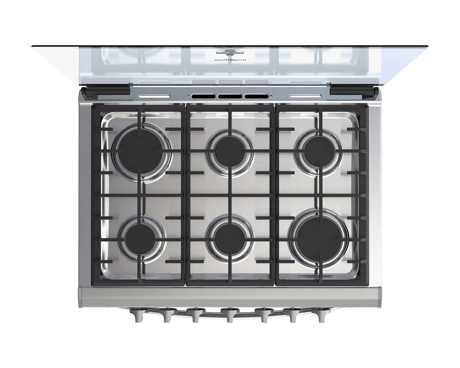 Foto 6 pulgar | Foto 5 | Estufa Whirlpool de Empotre 30" con 6 Quemadores de Gas WER3000D