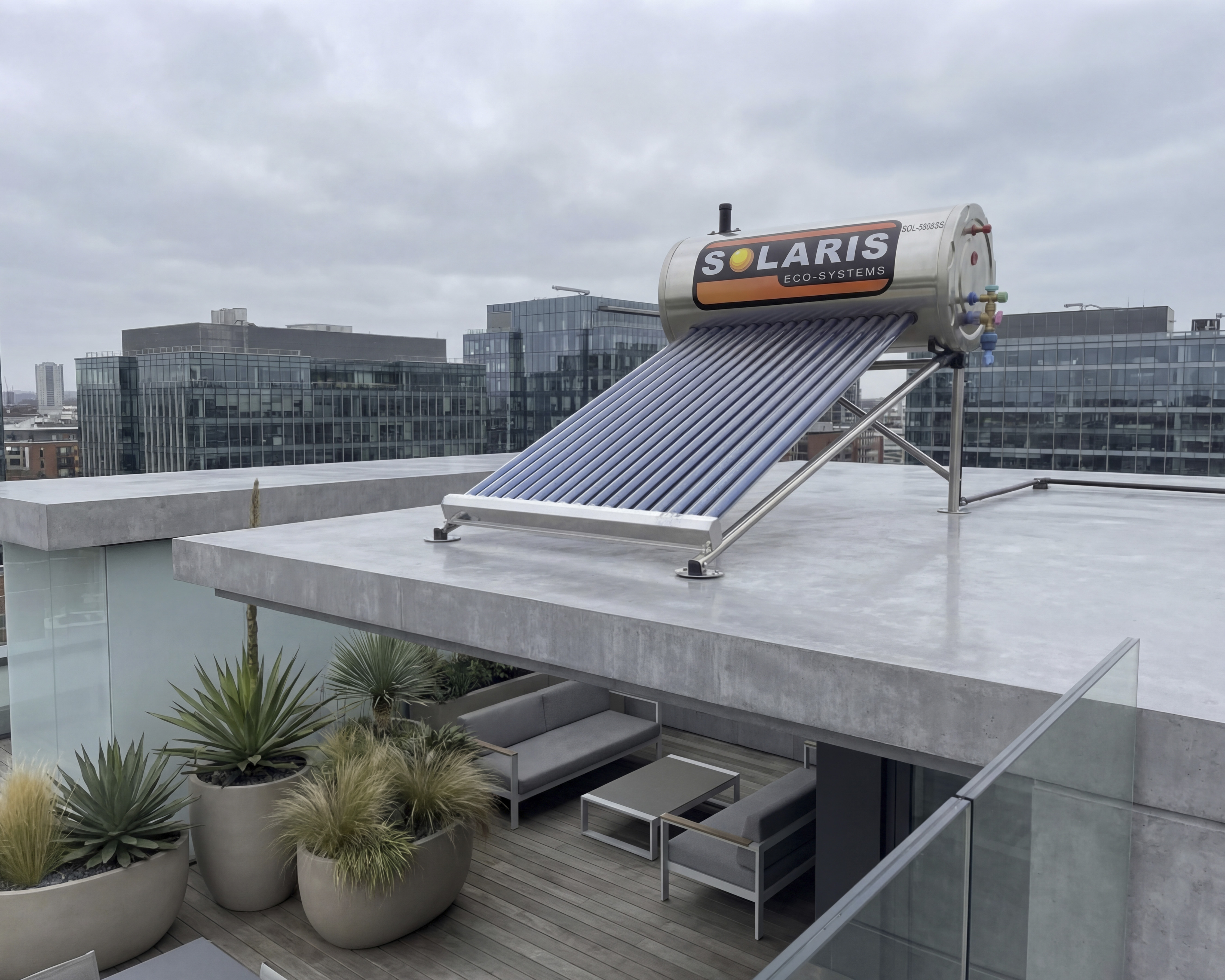 Foto 6 | Foto 6 | Calentador de Agua Solar Solaris SOL-5808SS 2 Servicios