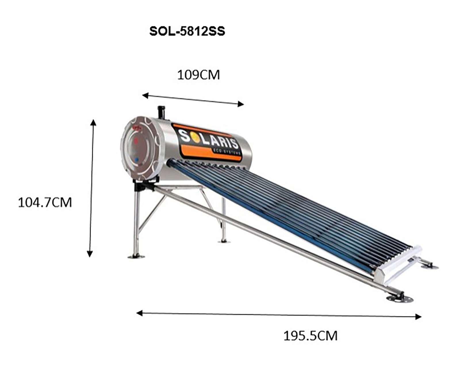 Foto 7 pulgar | Foto 6 | Calentador de Agua Solar Solaris SOL-5812SS 4 Servicios