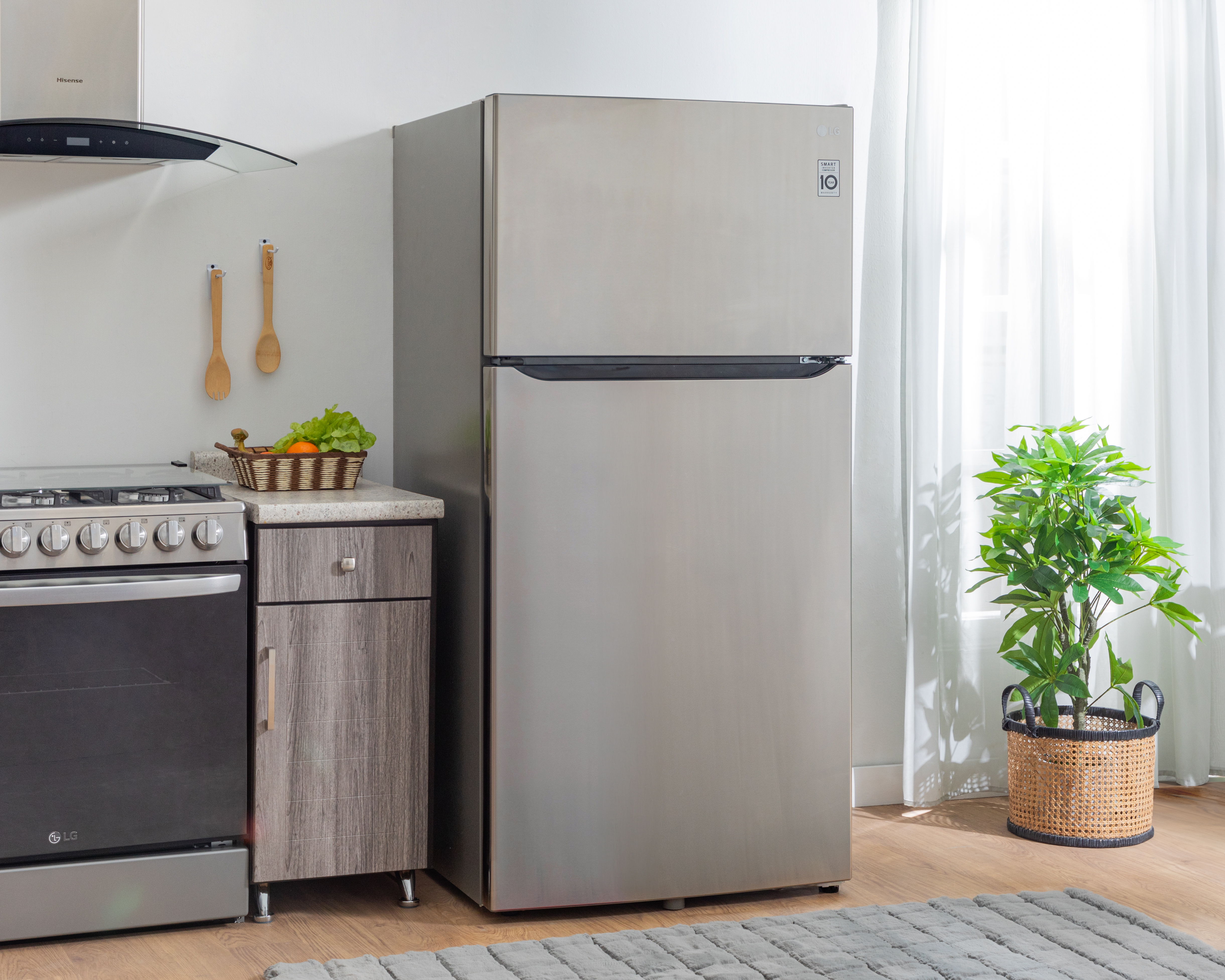 Foto 6 | Foto 6 | Refrigerador LG Top Mount 24 Pies Plateado GT24BS