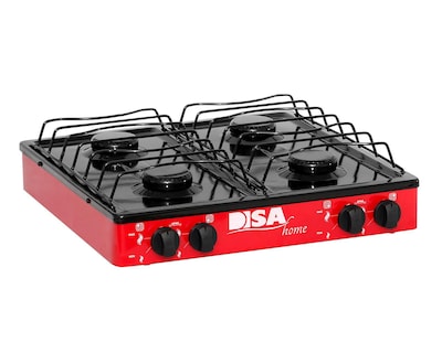 Foto 1 | Foto 1 | Estufa Disa de Mesa 4 Quemadores de Gas EM-04-R Roja