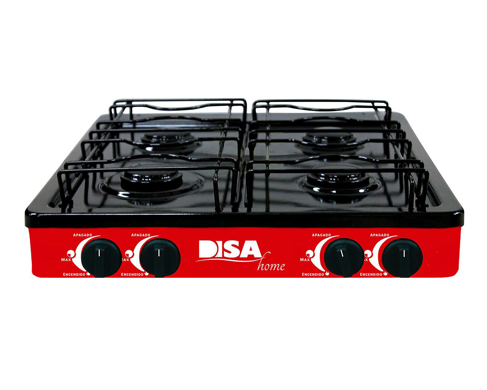 Foto 3 pulgar | Foto 2 | Estufa Disa de Mesa 4 Quemadores de Gas EM-04-R Roja
