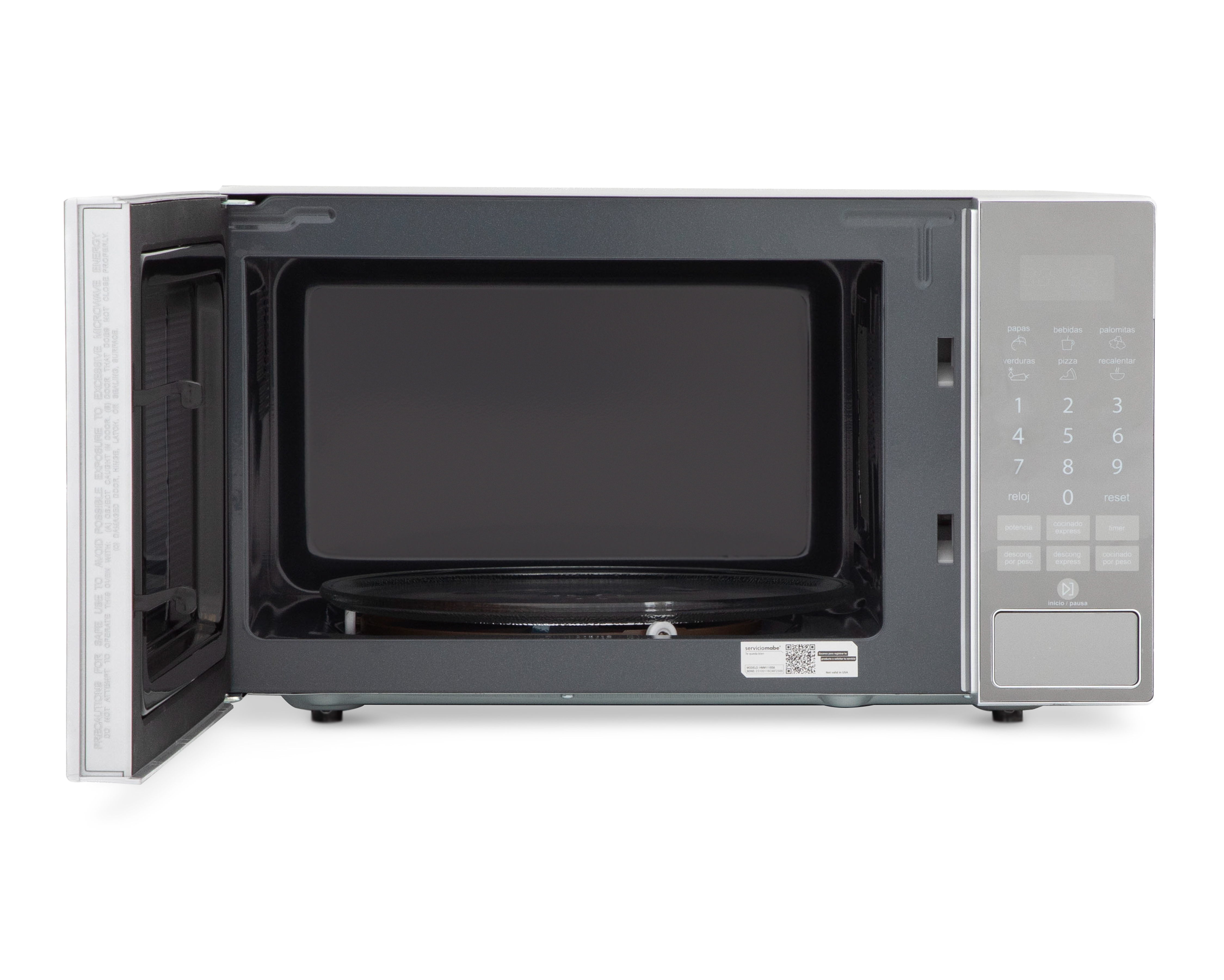 Foto 5 | Foto 5 | Horno de Microondas Mabe 1.1 Pies HMM111BS6 Gris