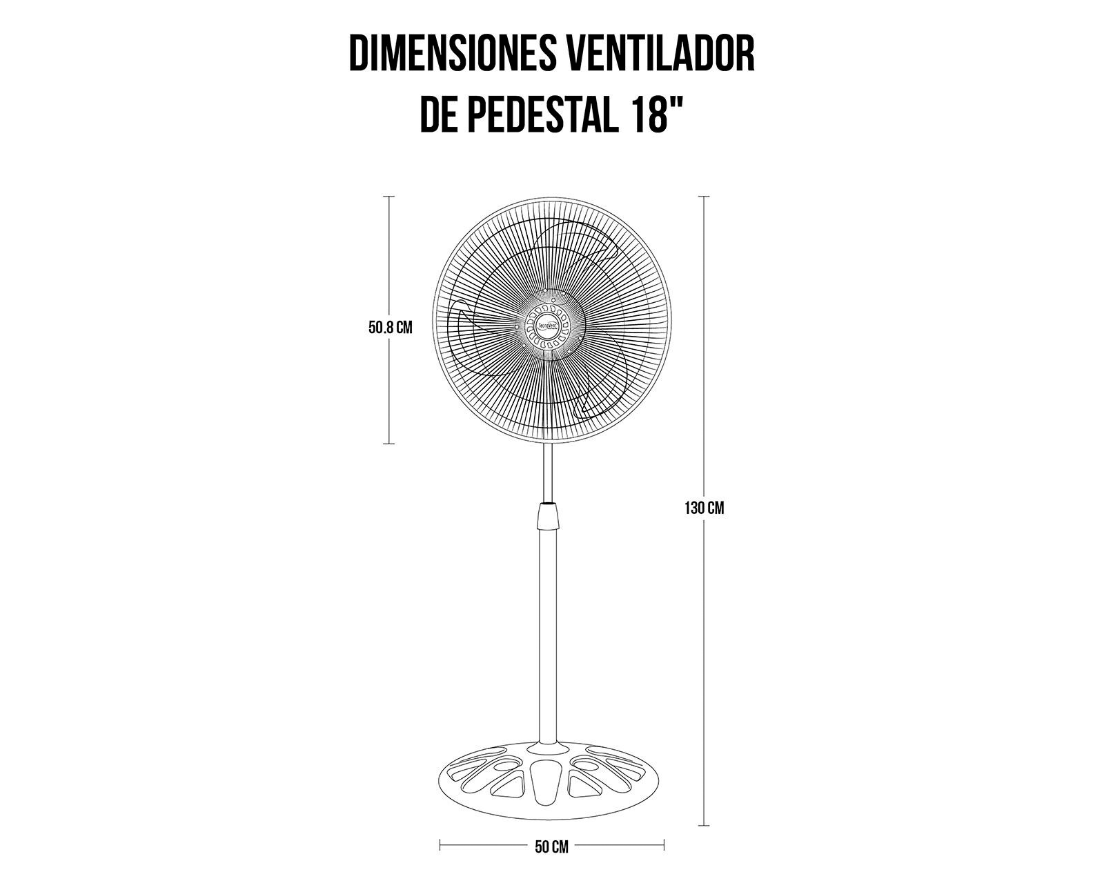 Foto 5 | Foto 5 | Ventilador de Piso Tecnovent 18"
