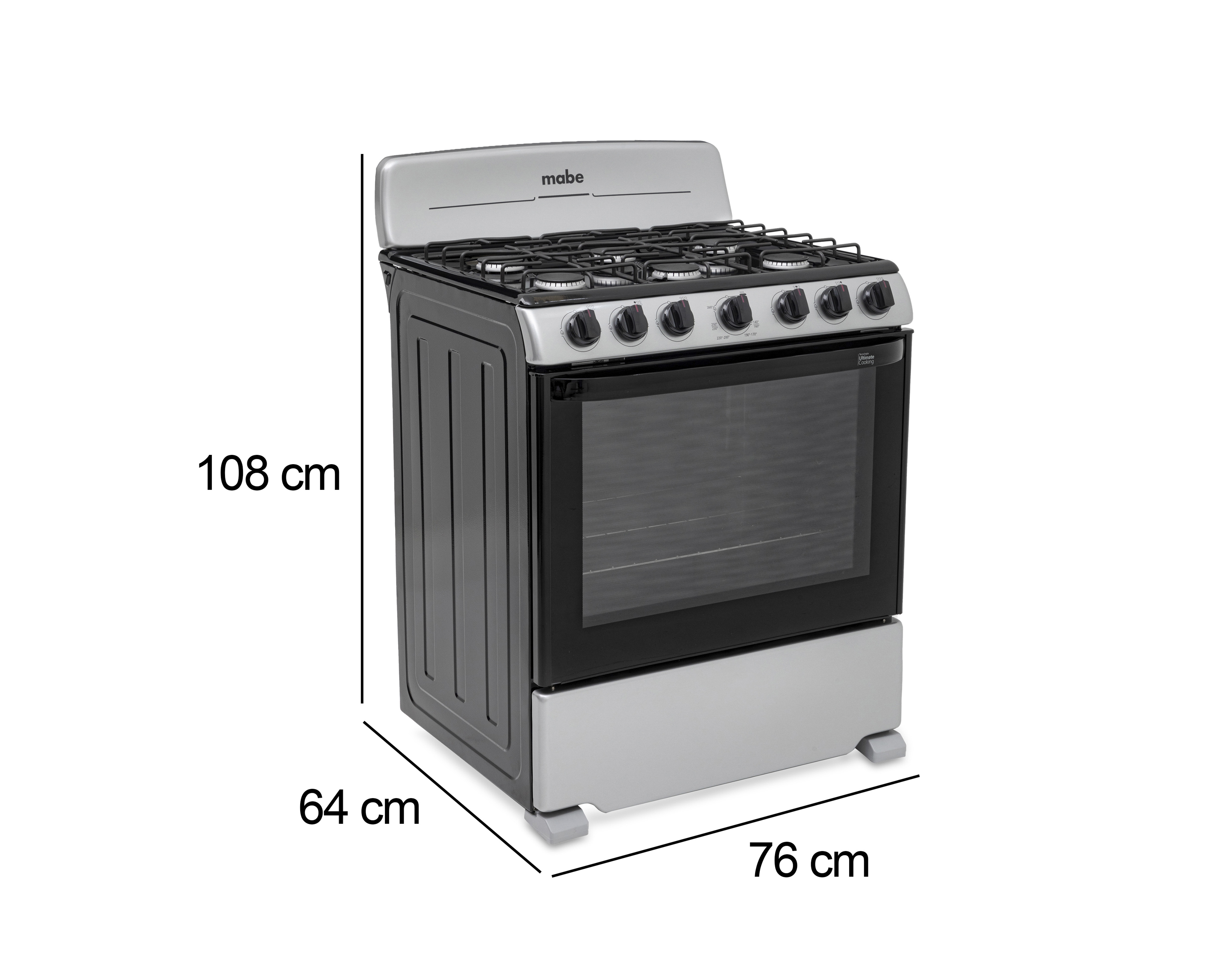 Foto 7 | Foto 7 | Estufa Mabe de Piso 30" con 6 Quemadores de Gas EM7622BAPS2