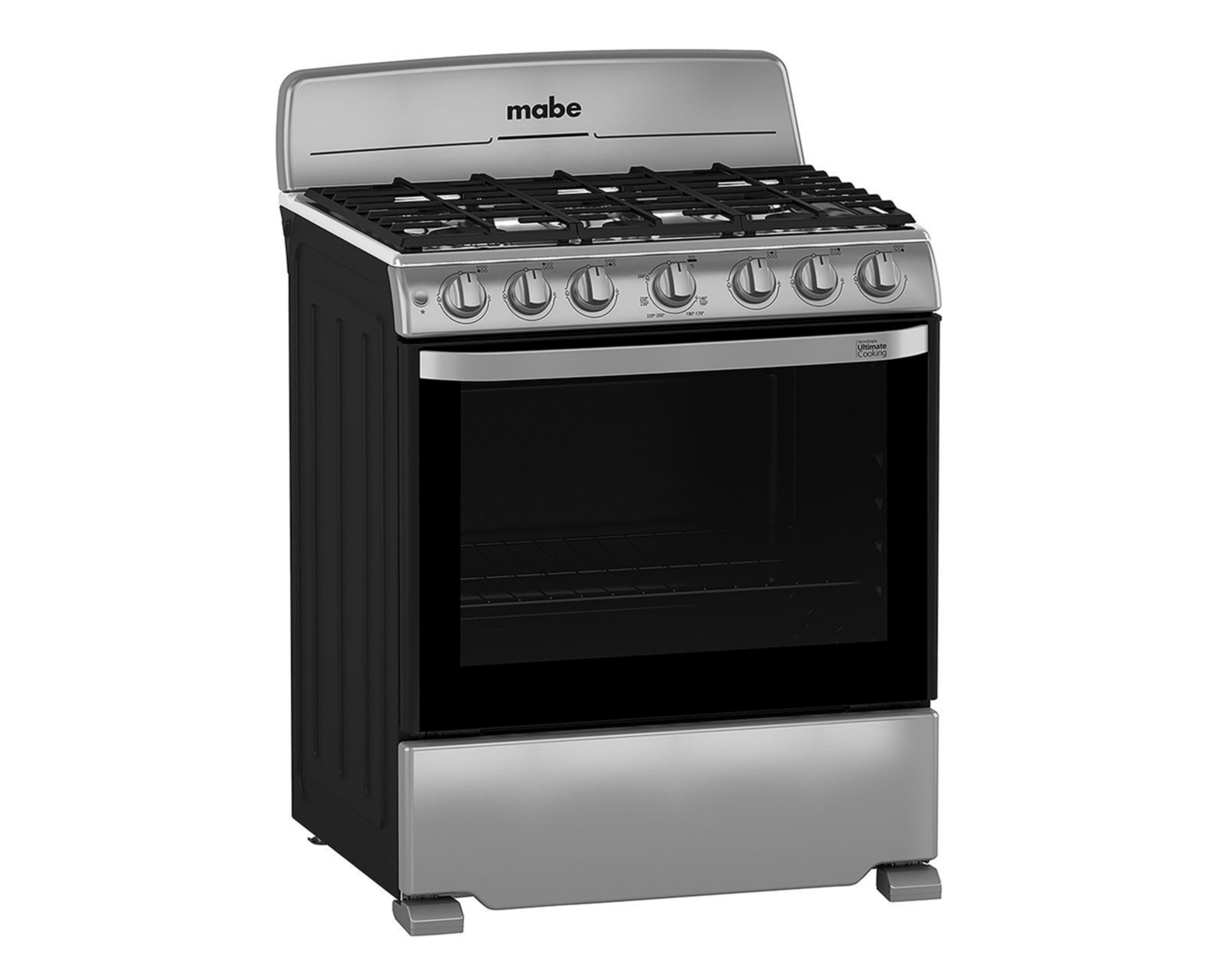 Estufa Mabe de Piso 30" con 6 Quemadores de Gas LP CEM7641BSIS2 Estufa Mabe de Piso 30" con 6 Quemadores de Gas LP CEM7641BSIS2