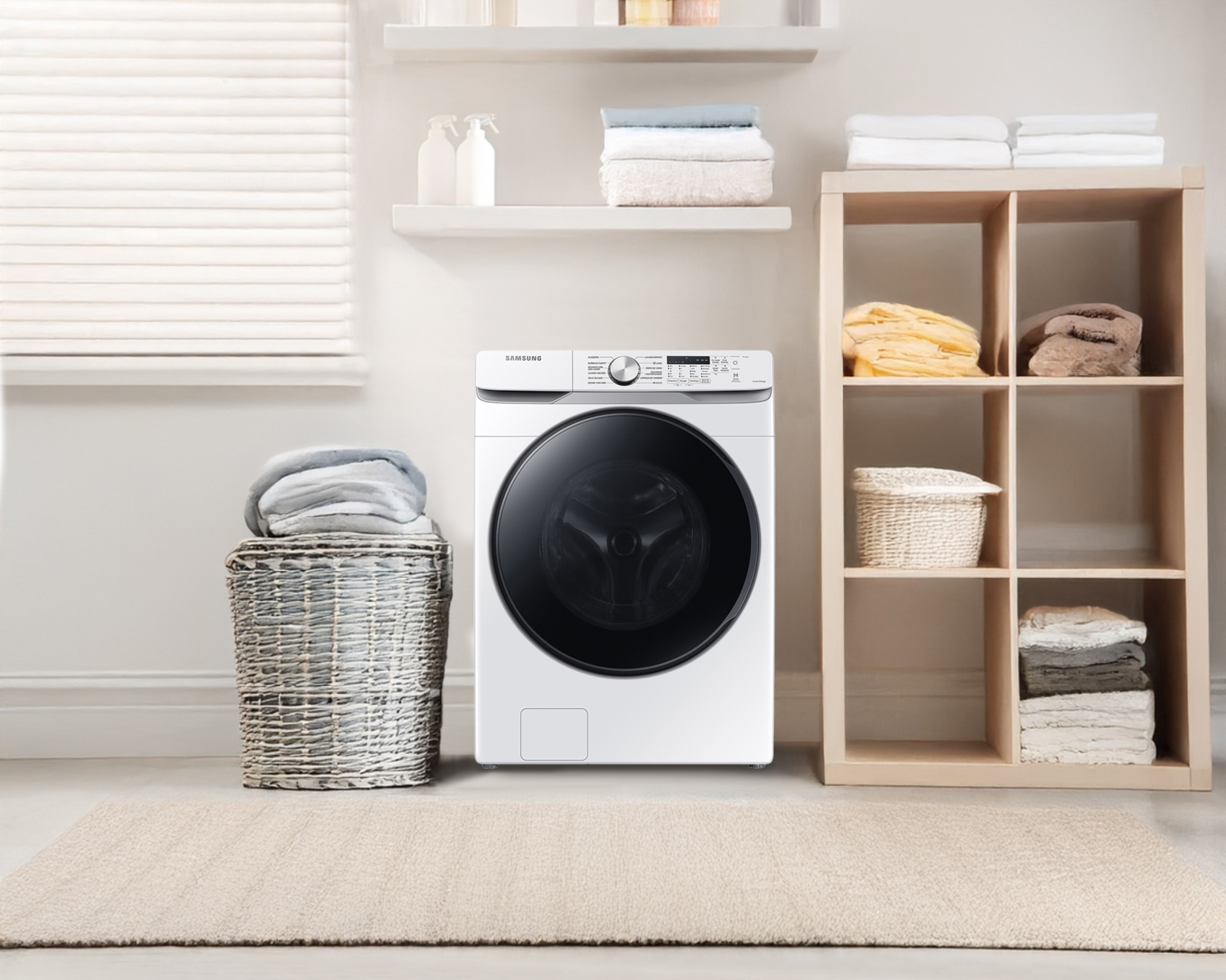 Foto 6 pulgar | Foto 5 | Lavasecadora Samsung WD18T6000GW/AX 18 kg Blanca