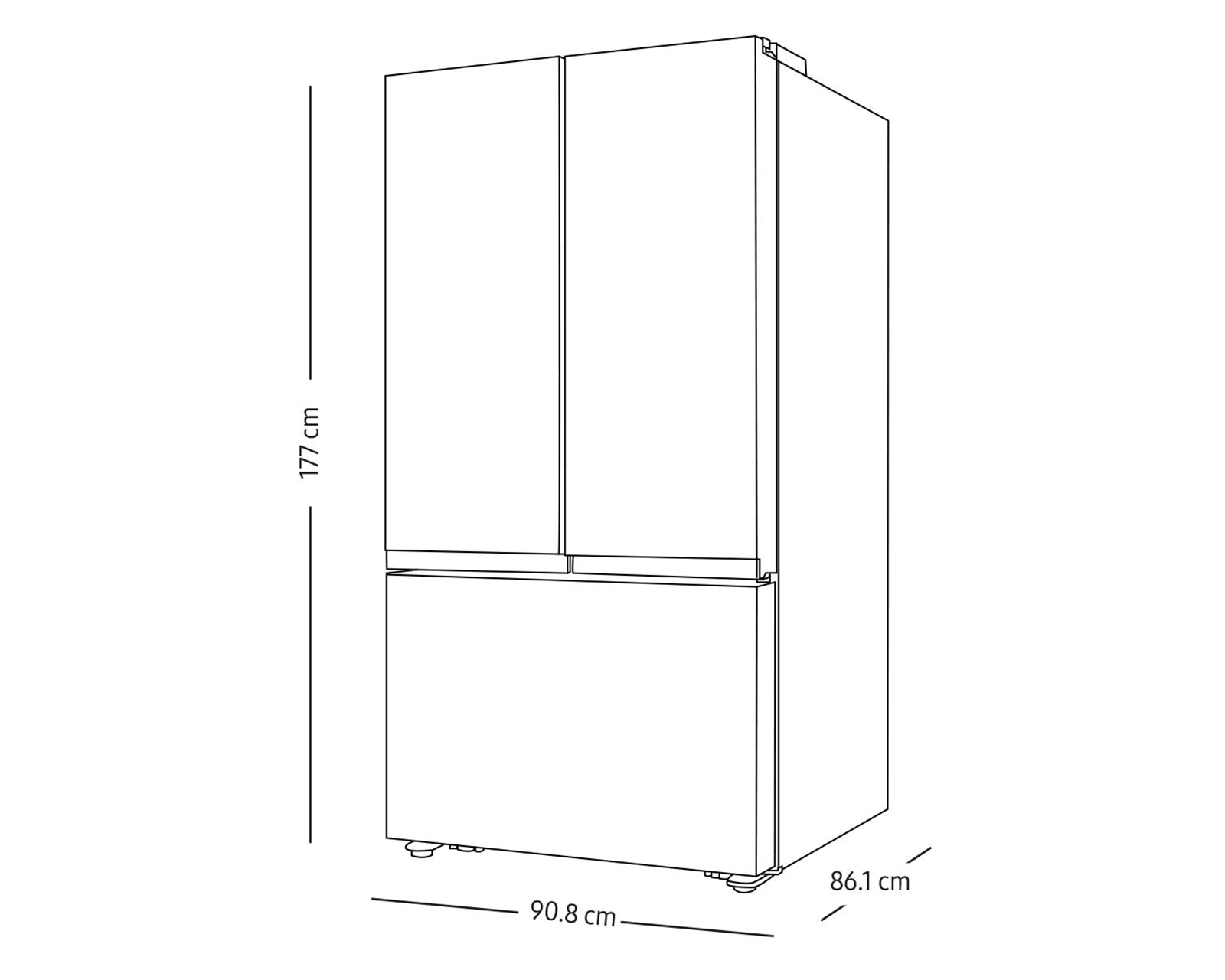 Foto 7 | Foto 7 | Refrigerador Samsung French Door 32 Pies Plateado RF32CG5A10S9EM