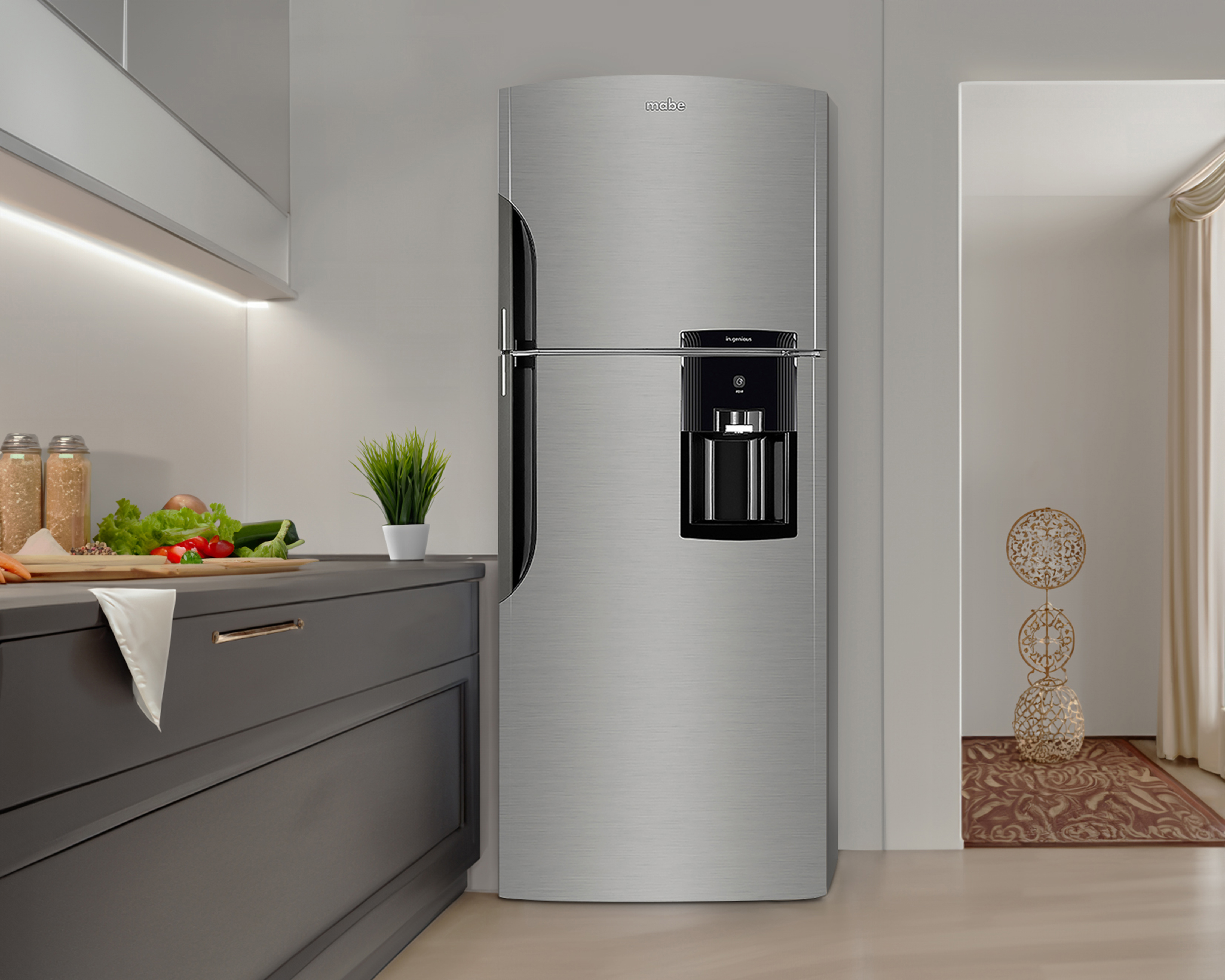 Foto 7 pulgar | Foto 6 | Refrigerador Mabe Top Mount 19 Pies Plateado Mate RMS510IAMRM0