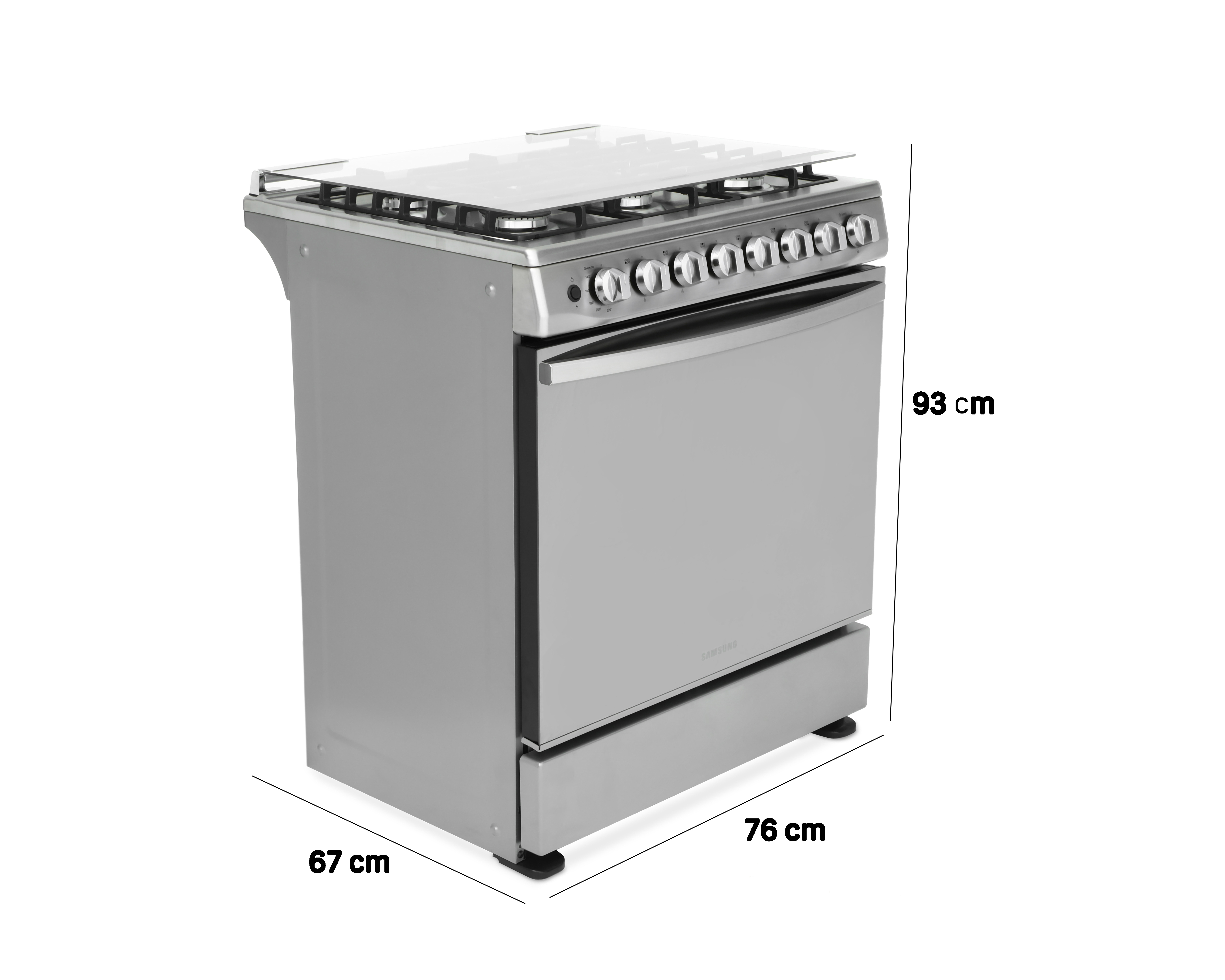 Foto 6 | Foto 6 | Estufa Samsung de Piso 30" 6 Quemadores de Gas NX52T5412MS/AX