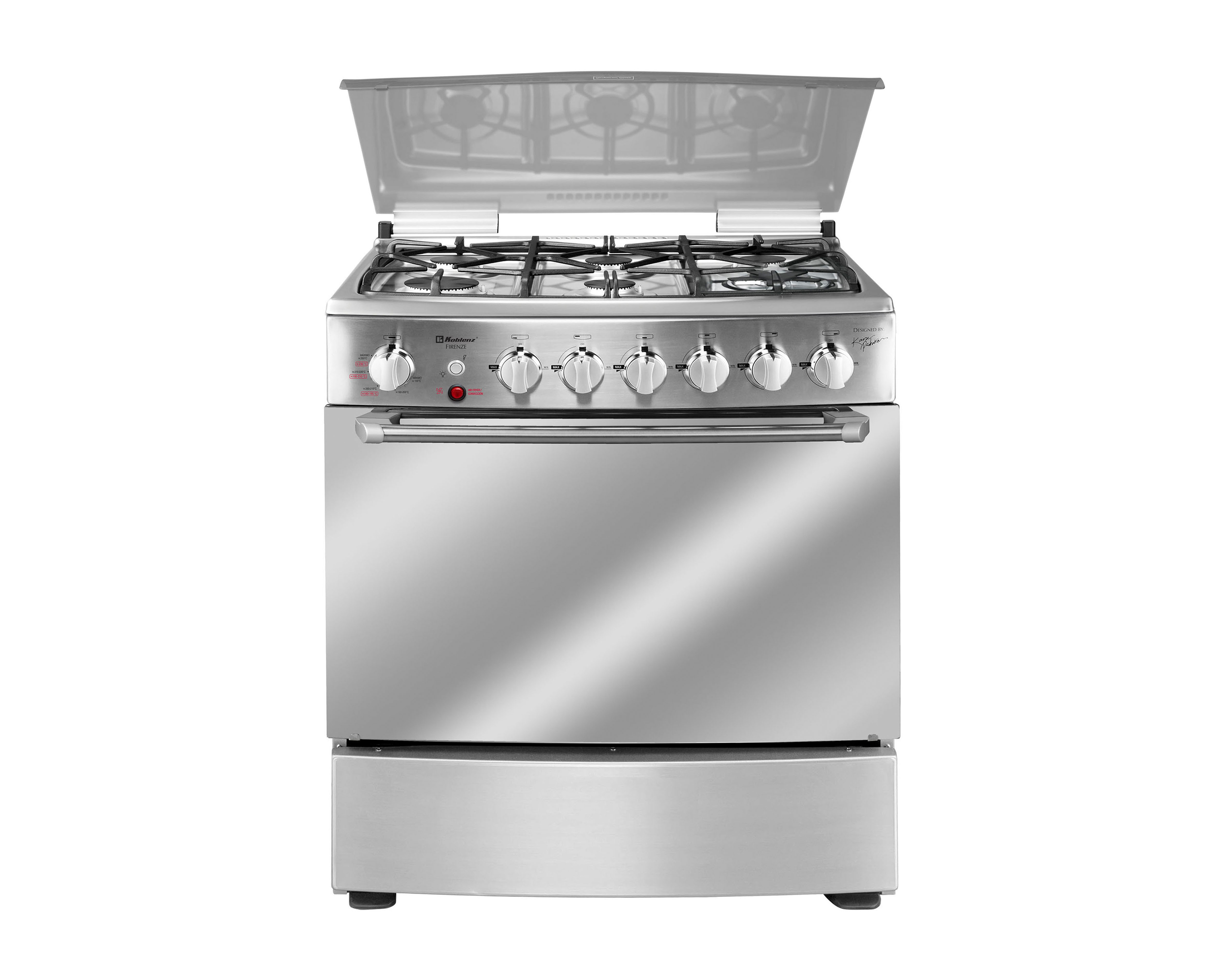 Estufa Koblenz de Piso 30" con 6 Quemadores de Gas EK-3131 Firenze Función Freidora de Aire