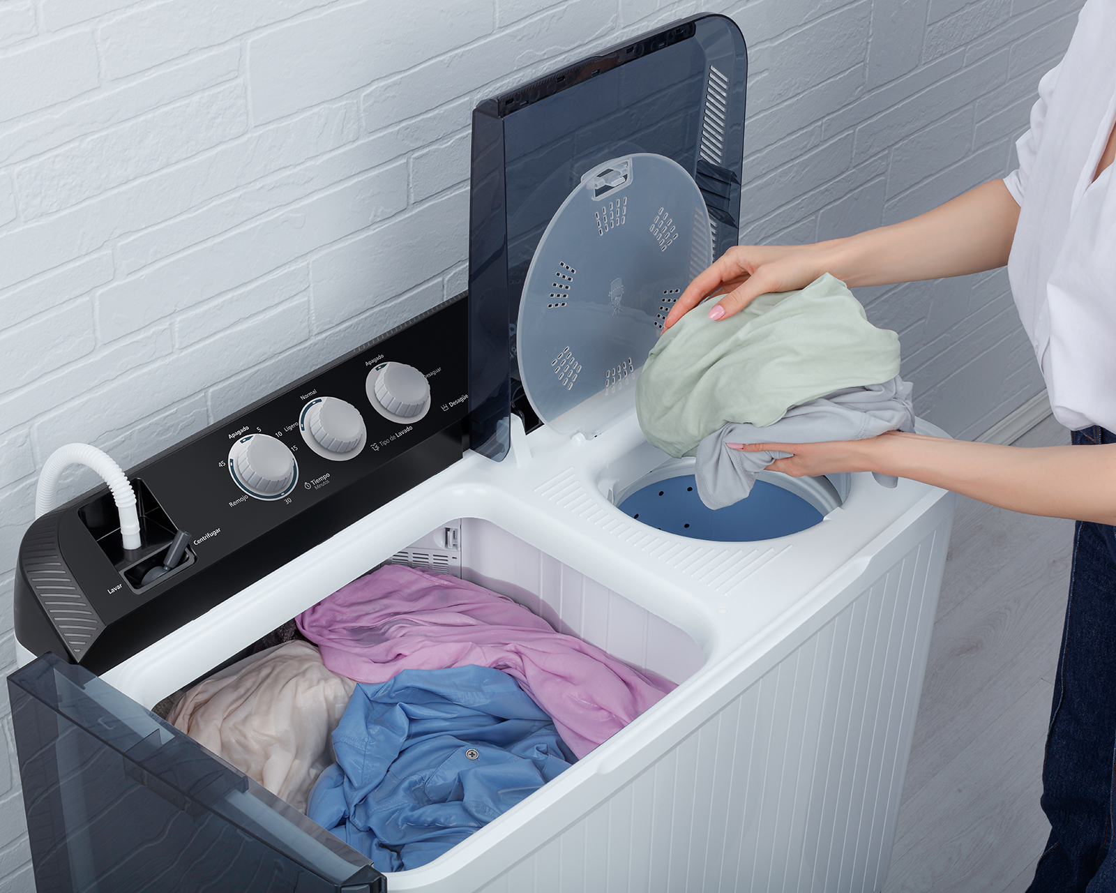 Foto 8 pulgar | Foto 7 | Lavadora Mabe Semiautomática LMDX6124HBAB0 16 kg Blanca