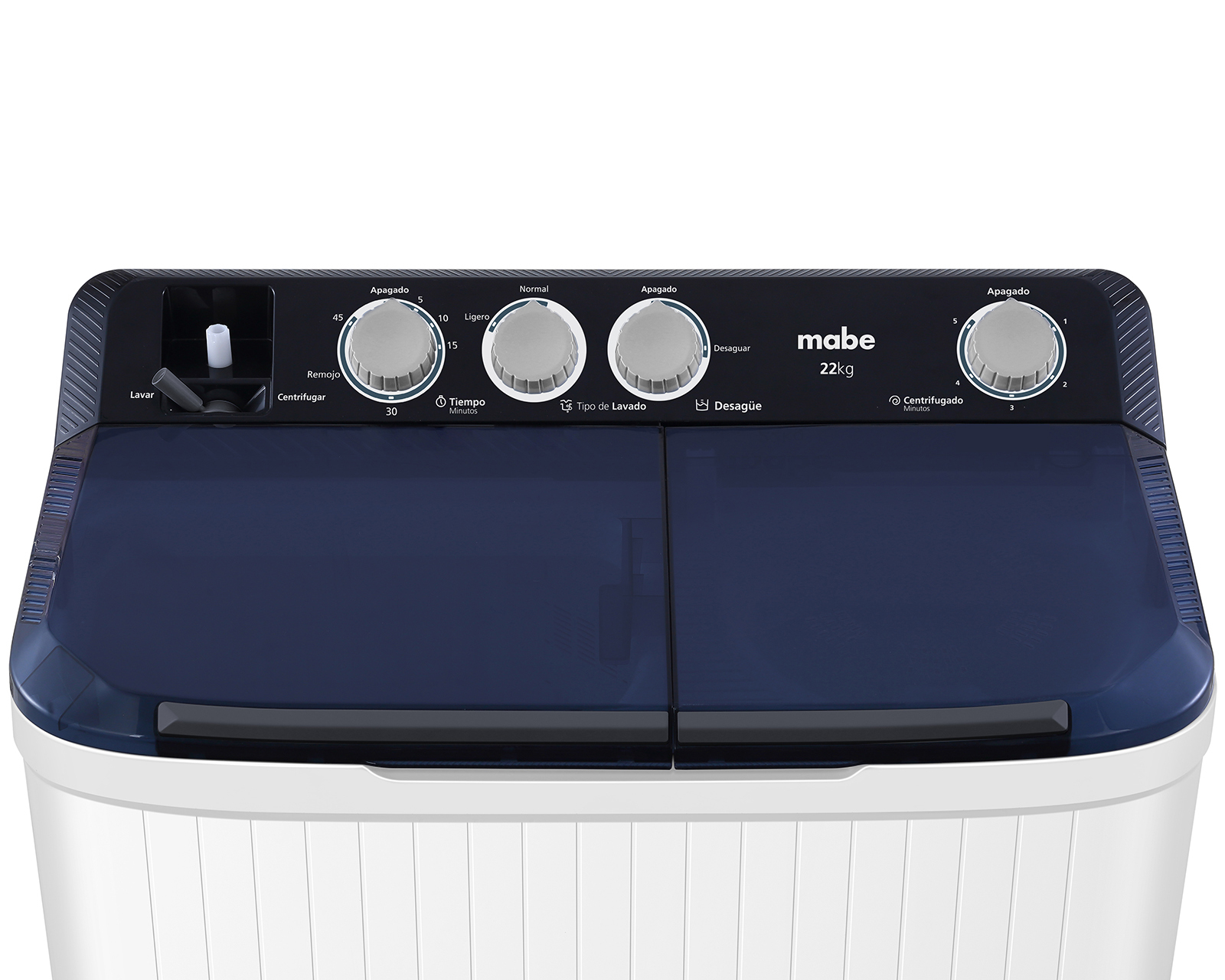 Foto 4 pulgar | Foto 3 | Lavadora Mabe Semiautomática LMDX2224HBAB0 22 kg Blanca