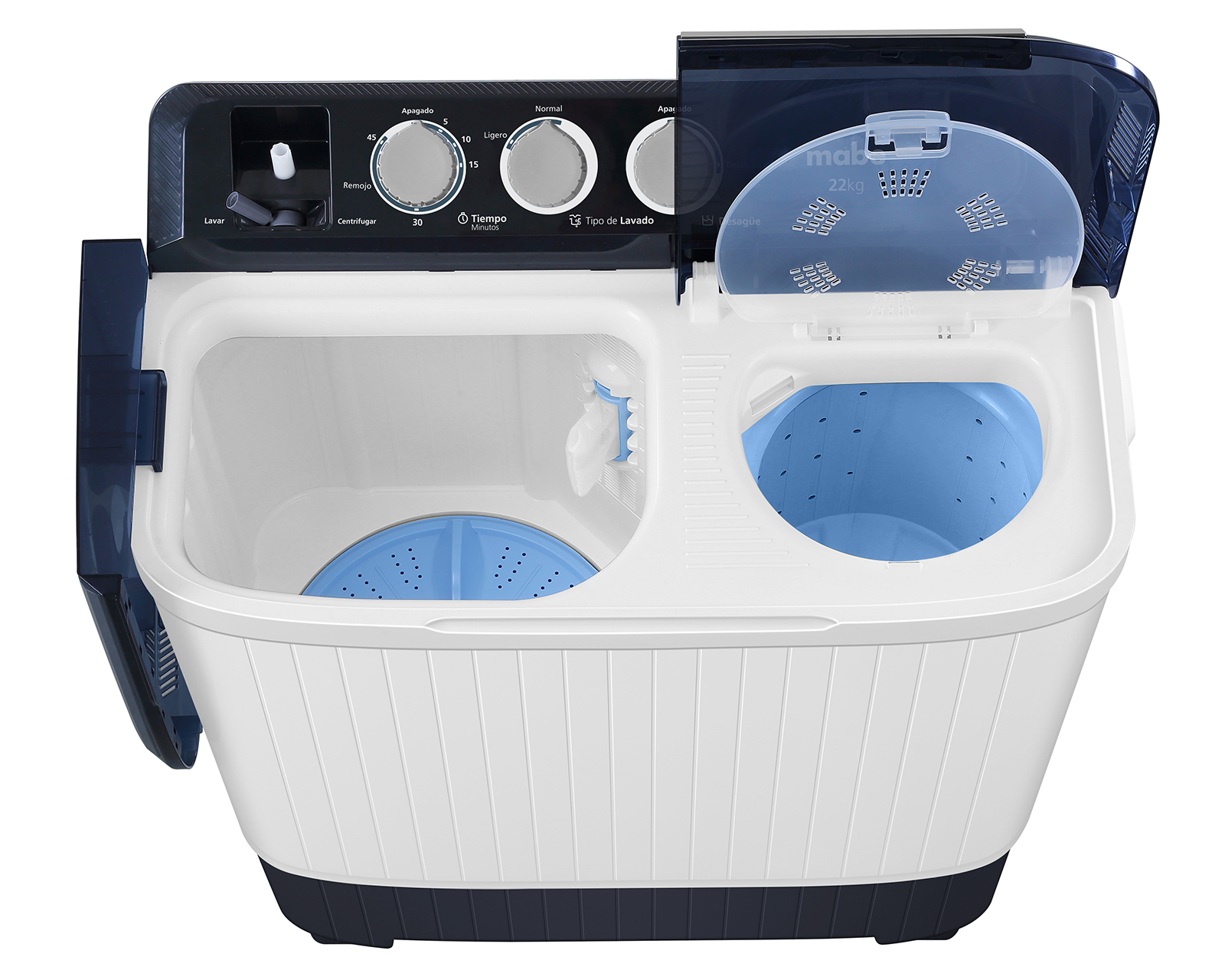 Foto 5 pulgar | Foto 4 | Lavadora Mabe Semiautomática LMDX2224HBAB0 22 kg Blanca
