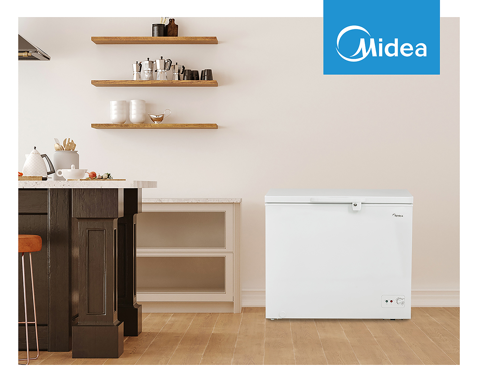 Foto 7 pulgar | Foto 6 | Congelador Midea MDRC345FZM01C 9 Pies Blanco