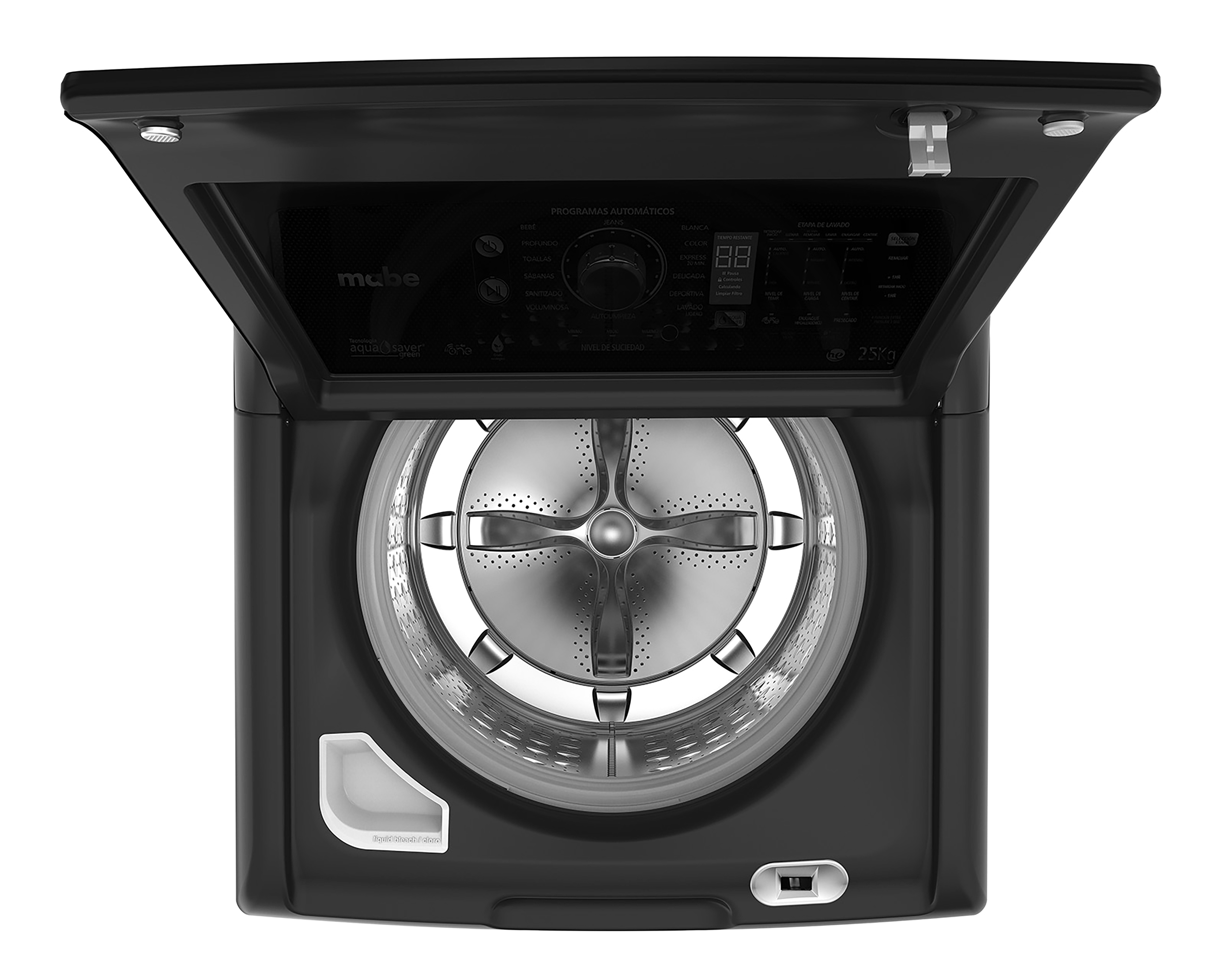 Foto 4 pulgar | Foto 3 | Lavadora Mabe Automática LMP75201WDAB0 25 kg Negra