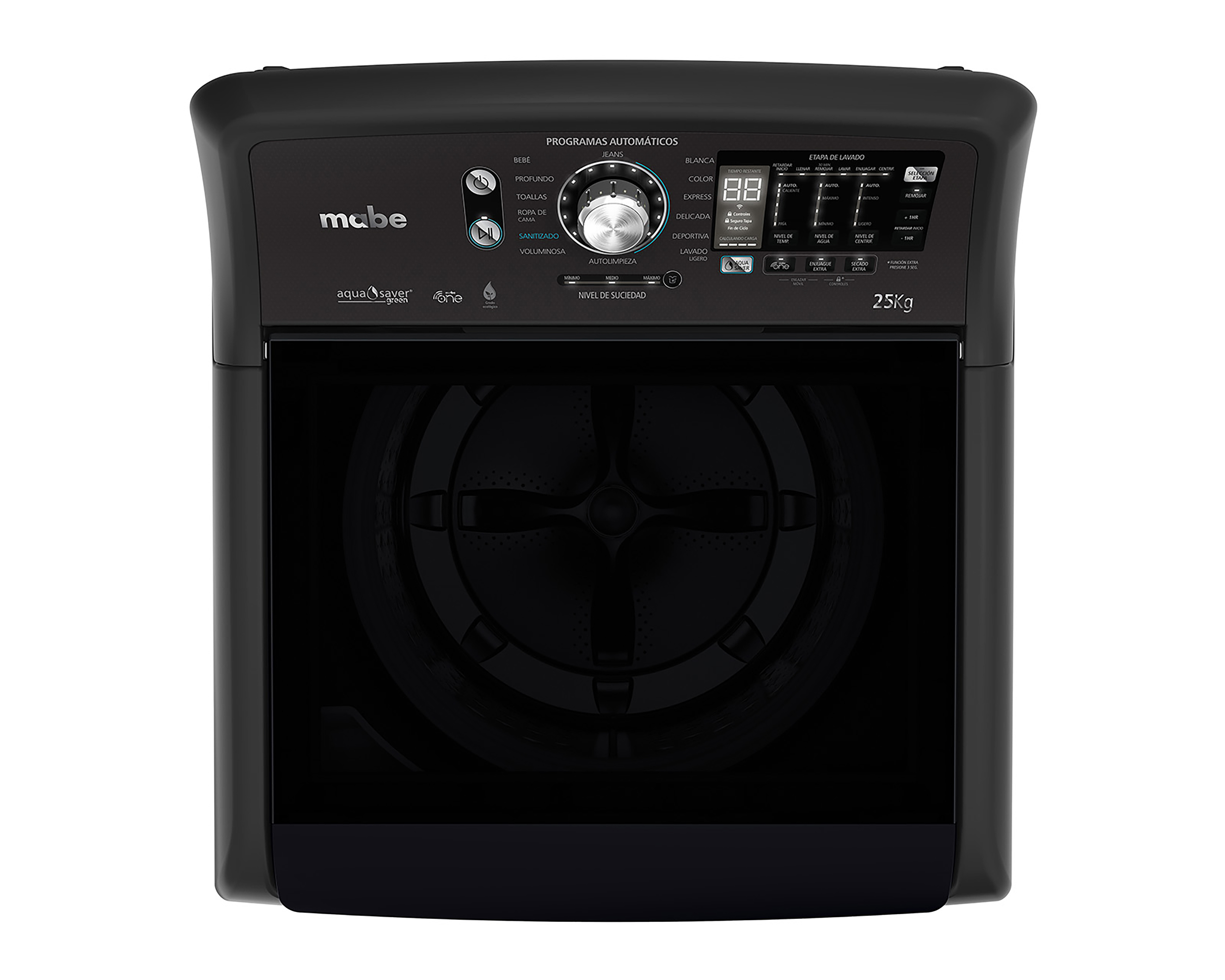 Foto 5 pulgar | Foto 4 | Lavadora Mabe Automática LMP75201WDAB0 25 kg Negra