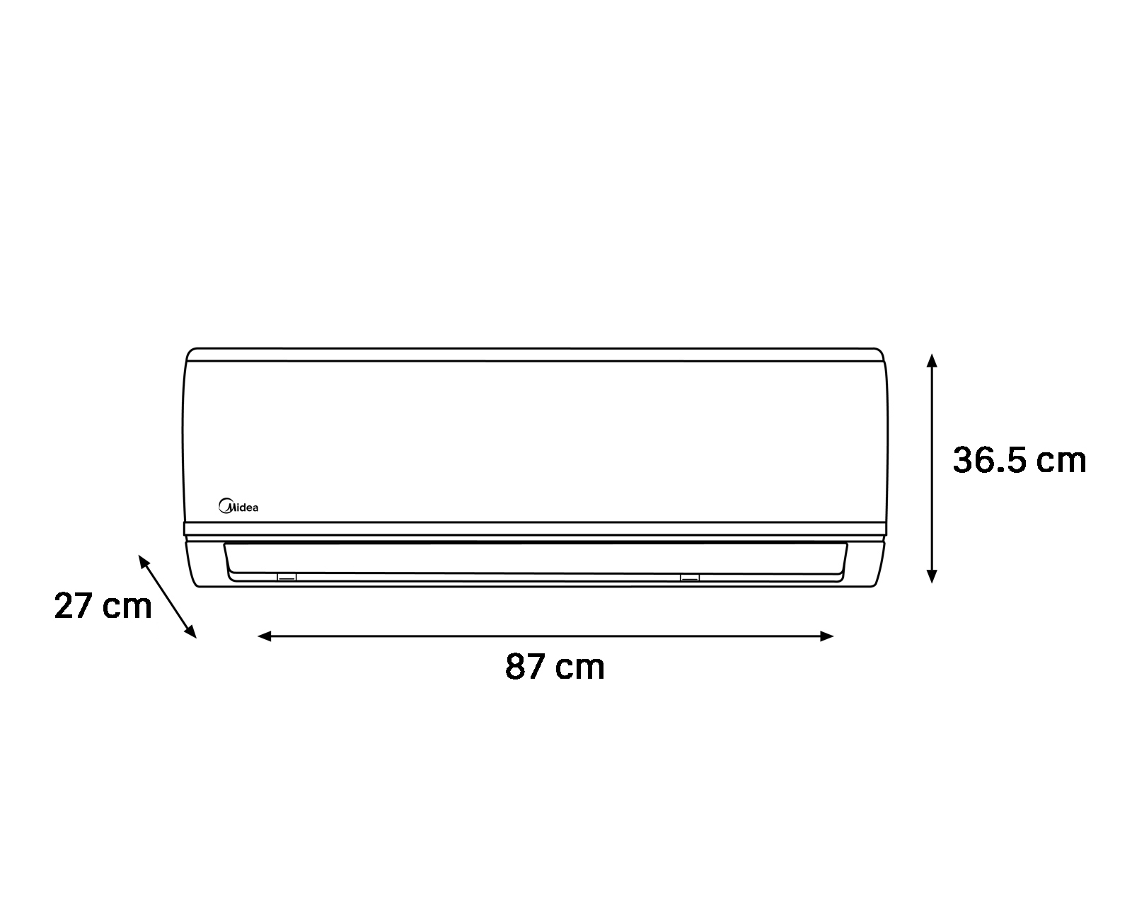 Foto 7 | Foto 7 | Minisplit Midea Inverter 1 Tonelada 220V Frío/Calor MAS12H2ECSC