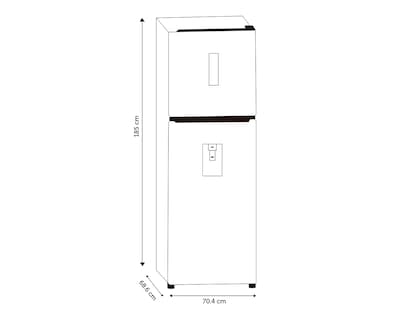 Foto 7 | Foto 7 | Refrigerador Hisense Top Mount 16 Pies Gris RT16N6DDX