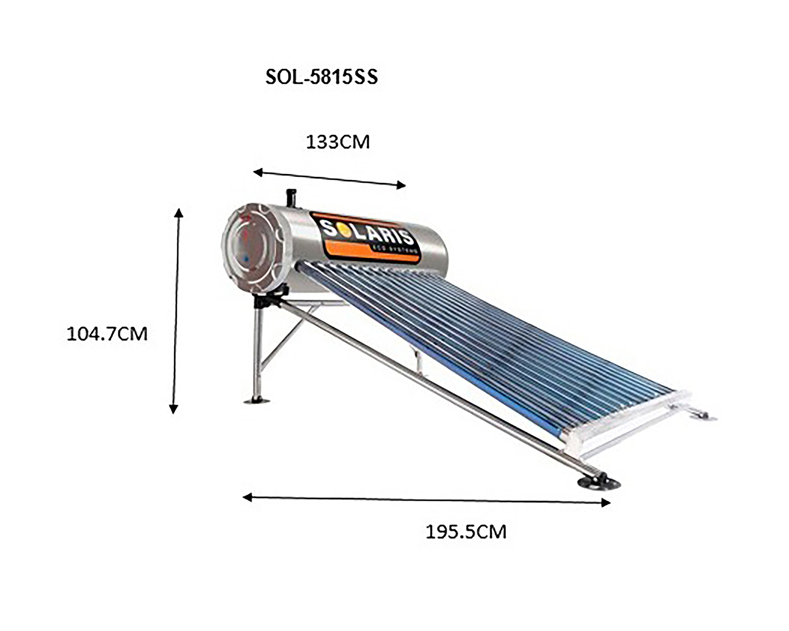 Foto 6 pulgar | Foto 5 | Calentador de Agua Solaris SOL-5815SS de 4-5 Servicios Solar