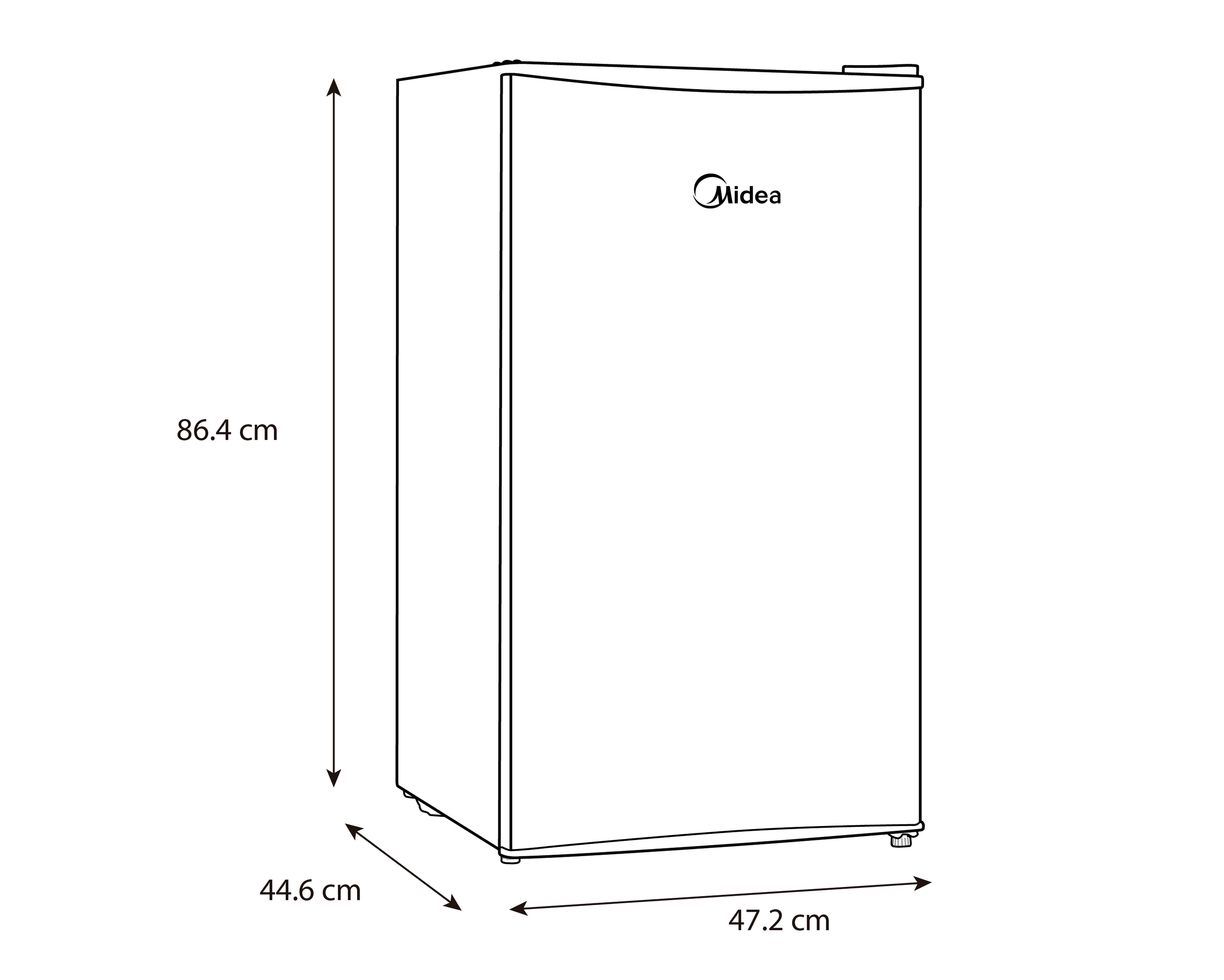 Foto 7 pulgar | Foto 6 | Frigobar Midea 4 Pies Silver MDRD96CCNLS