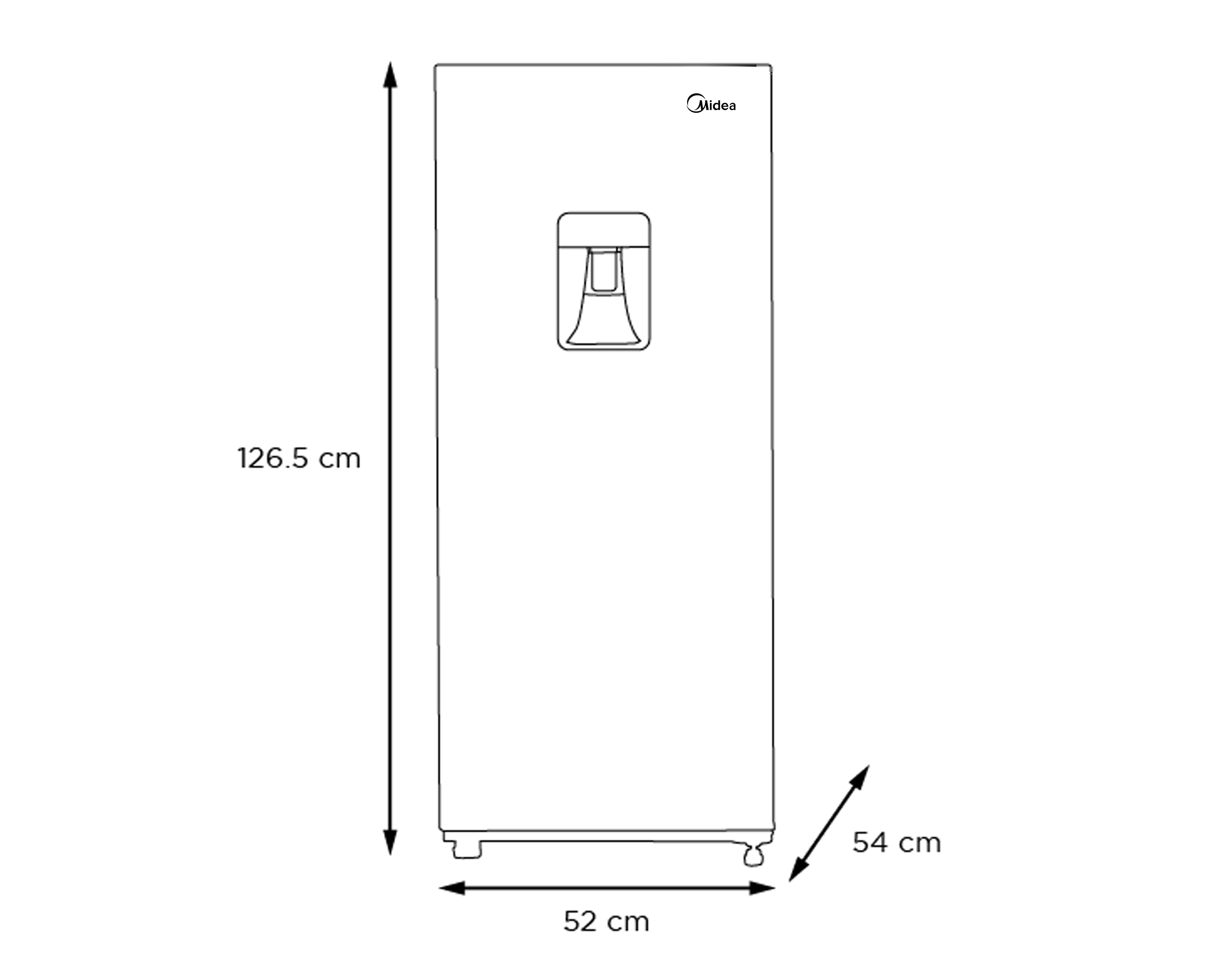 Foto 6 | Foto 6 | Refrigerador Midea Una Puerta Top Mount  7 Pies Silver MDRD190CCNDXW