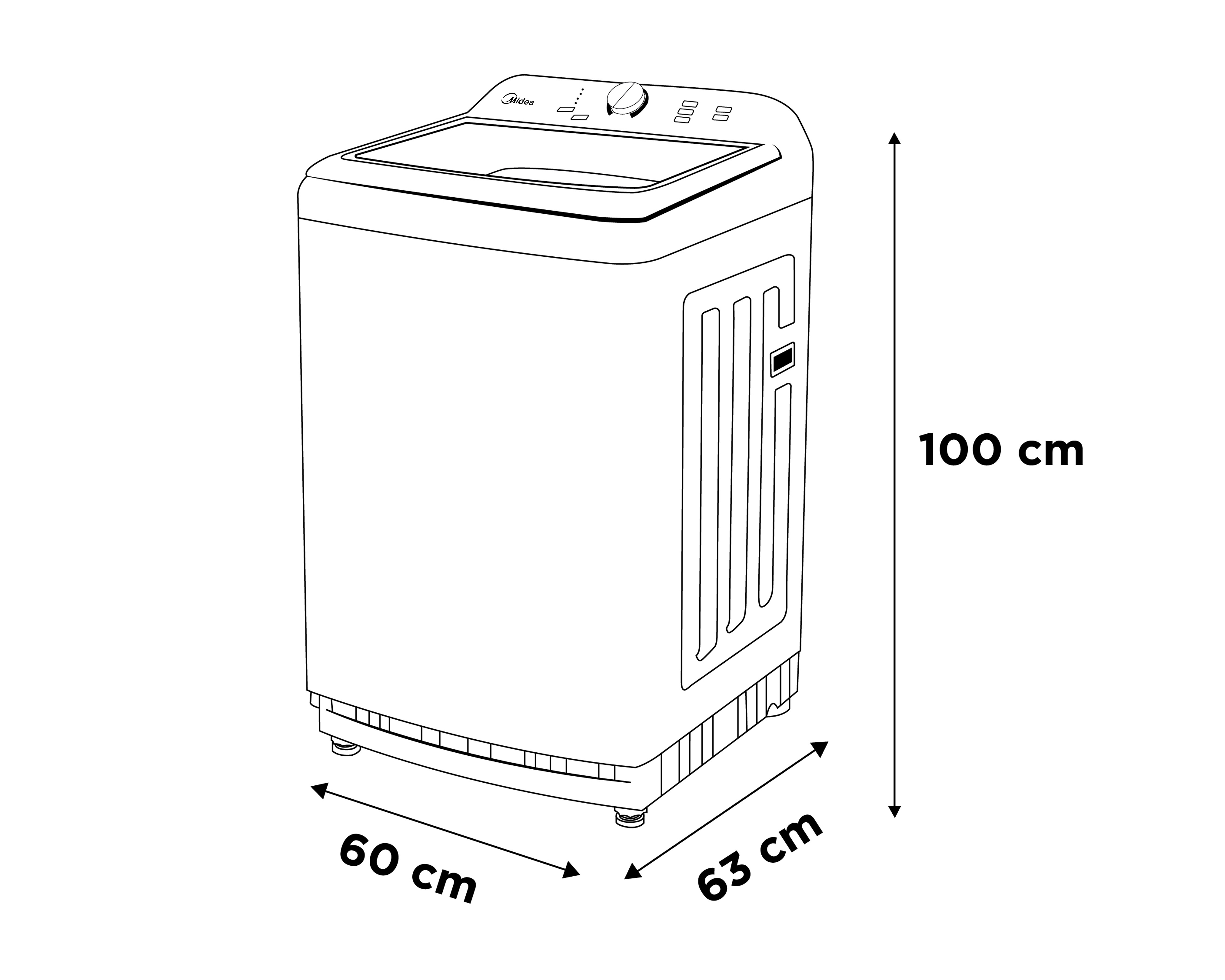 Foto 8 pulgar | Foto 7 | Lavadora Automática Midea MA500W17/W 17 kg Blanca