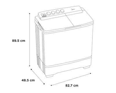 Foto 5 | Foto 5 | Lavadora Midea Semiautomática MT100W130/W-MX 13 kg Blanca