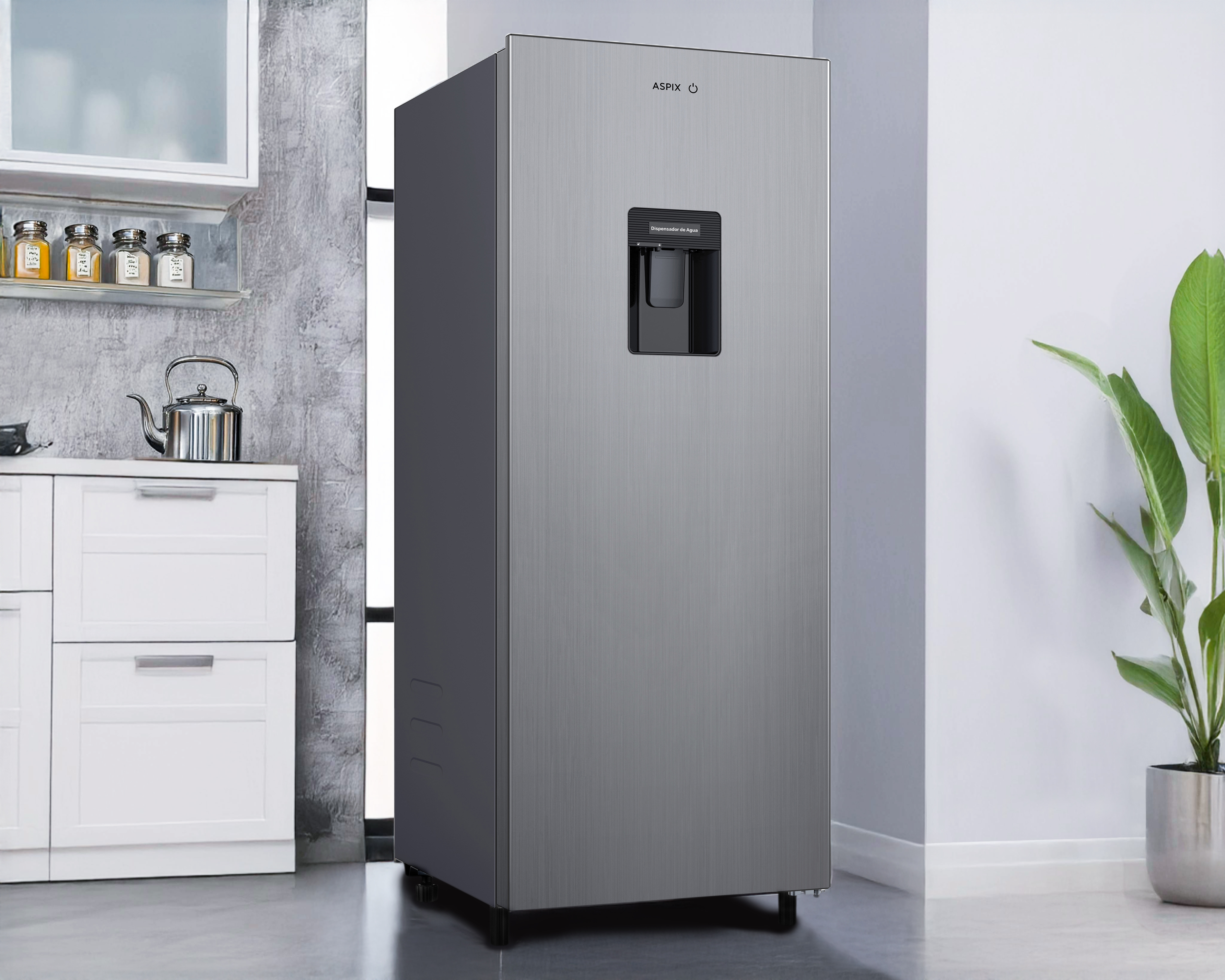 Foto 6 | Foto 6 | Refrigerador Aspix Una Puerta 7 Pies Plateado RSDS7PA