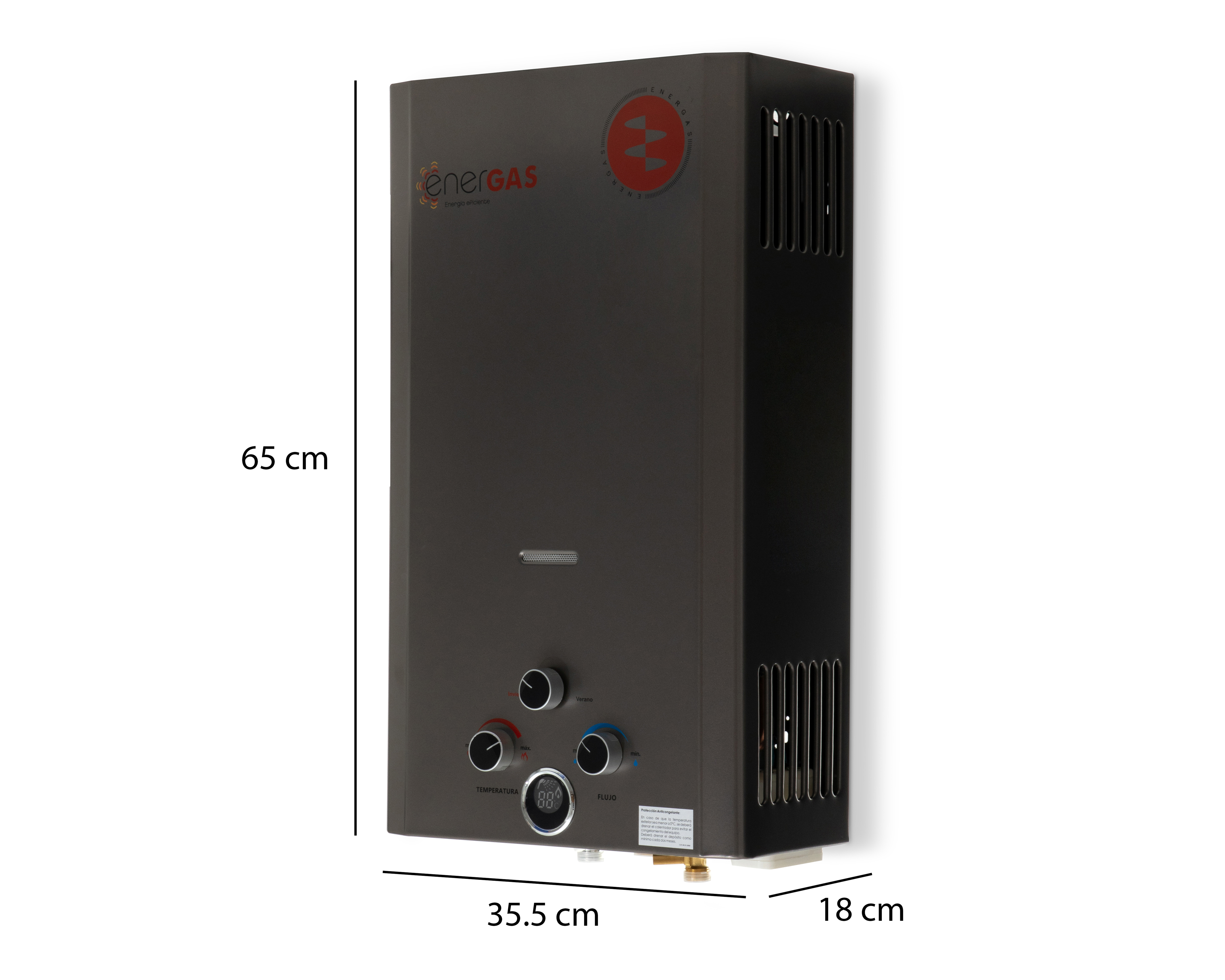 Foto 5 | Foto 5 | Calentador Instantáneo de Agua Energas EG-LP-12L de 2 Servicios Gas LP