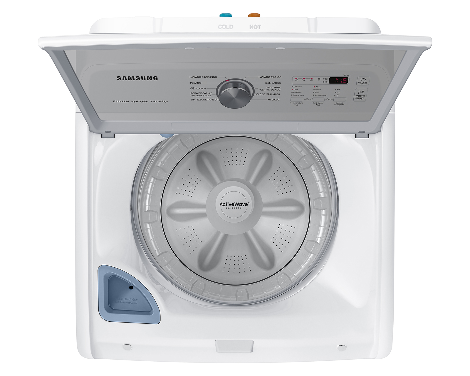 Foto 4 pulgar | Foto 3 | Lavadora Samsung Carga Superior WA22C3543GWAX 22 kg Blanca