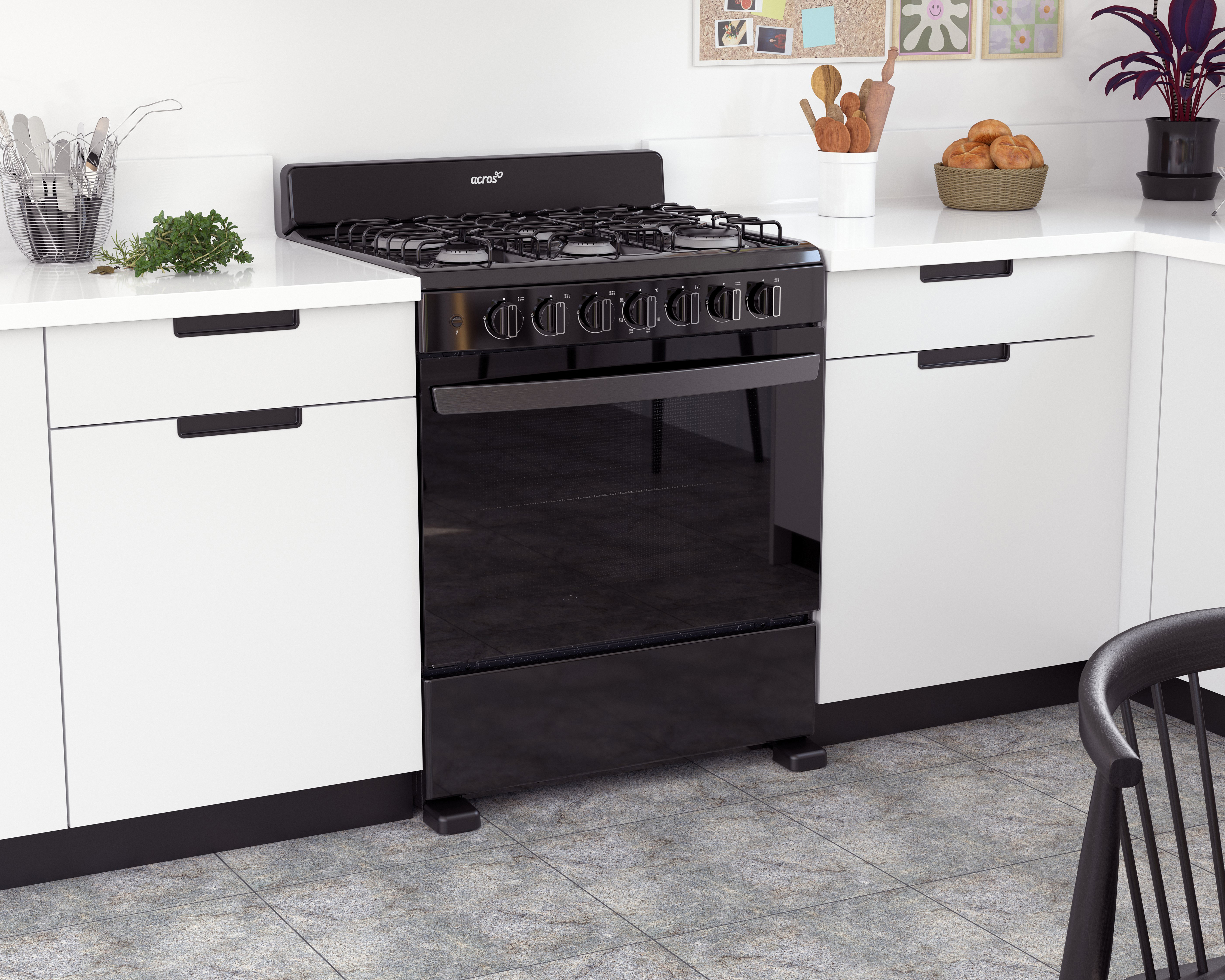 Foto 8 pulgar | Foto 7 | Estufa Acros de Piso 30" con 6 Quemadores Gas LP AFR2110B