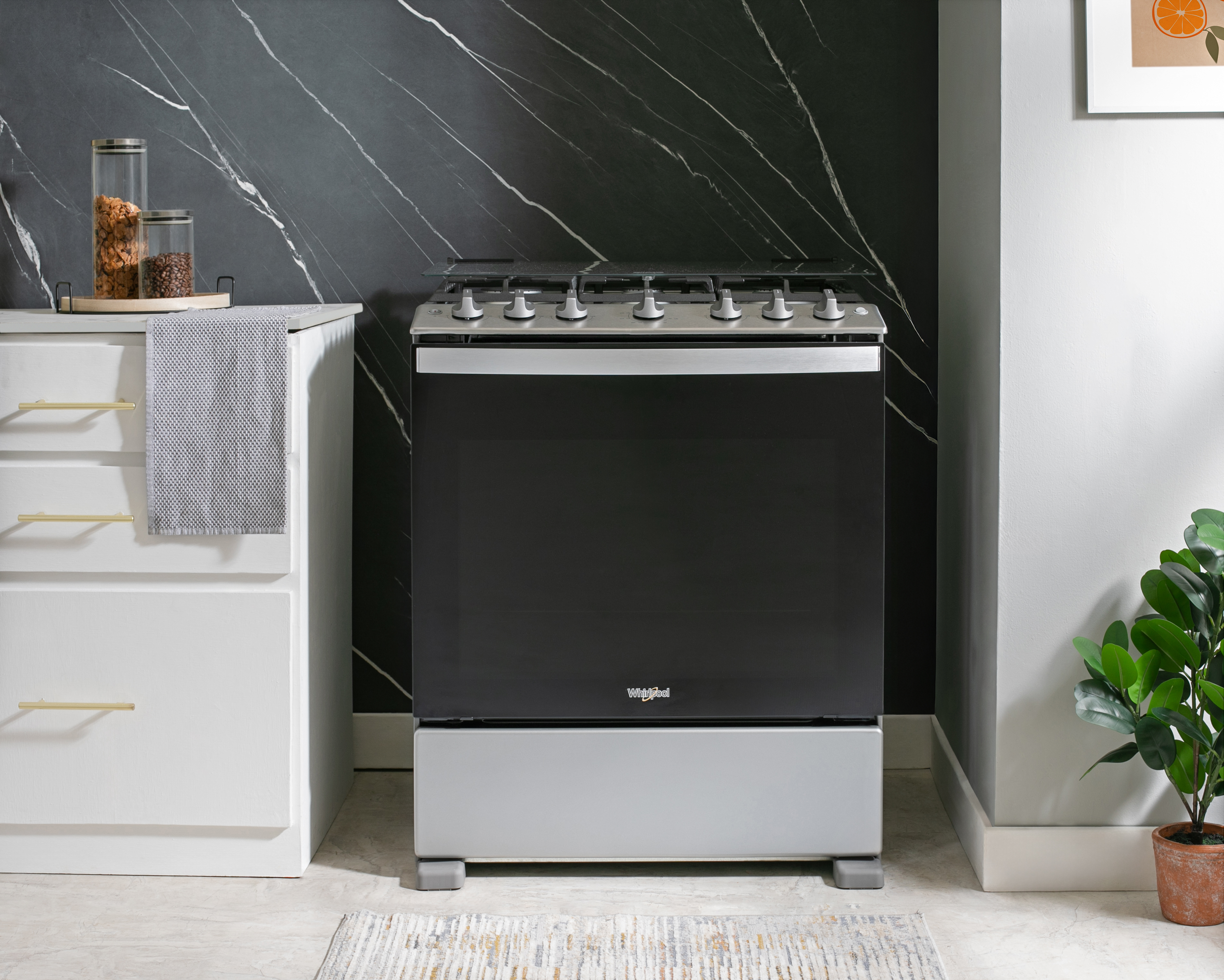 Foto 6 | Foto 6 | Estufa Whirlpool de Piso 30" con 6 Quemadores de Gas LP WFR5200D