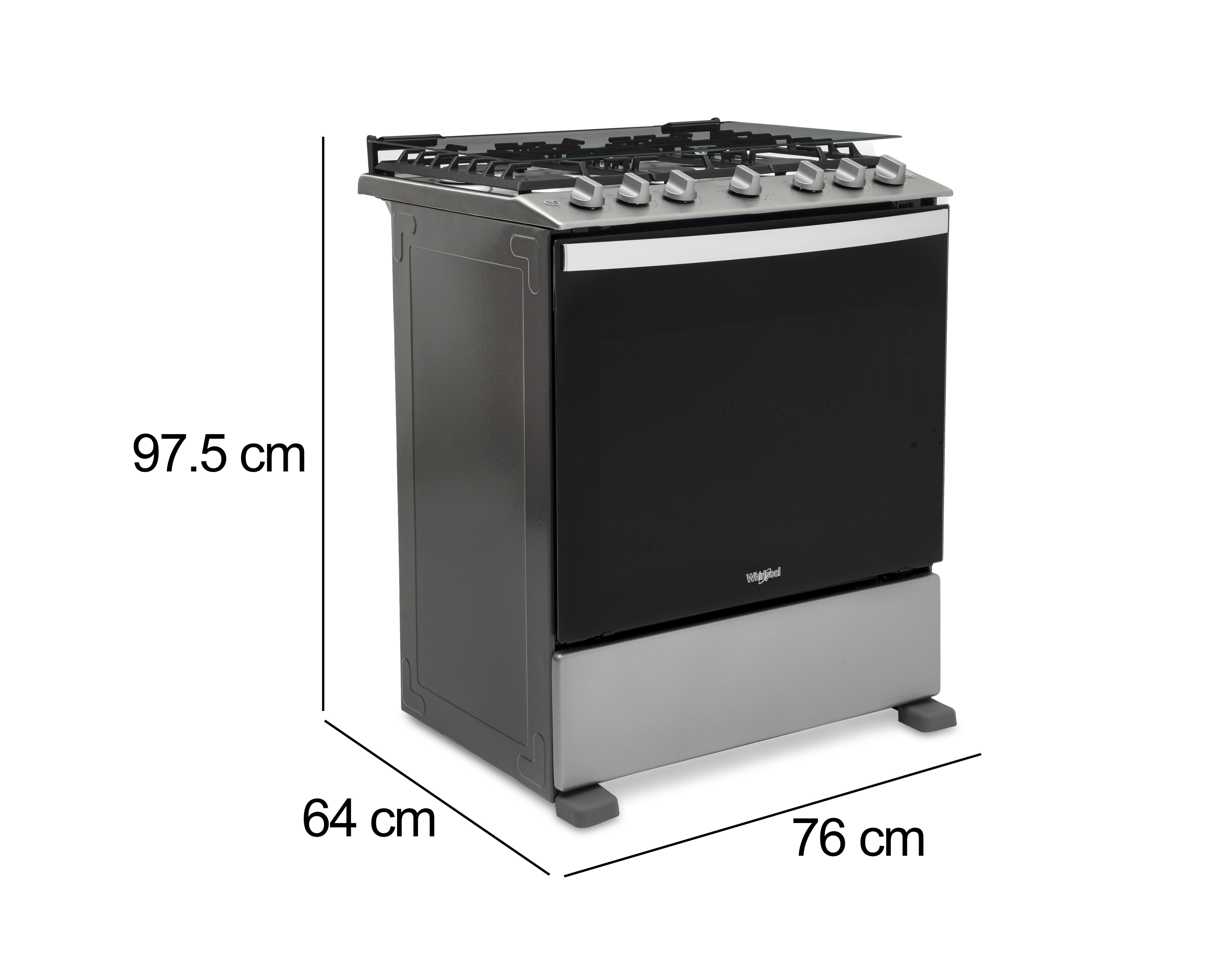 Foto 7 | Foto 7 | Estufa Whirlpool de Piso 30" con 6 Quemadores de Gas LP WFR5200D